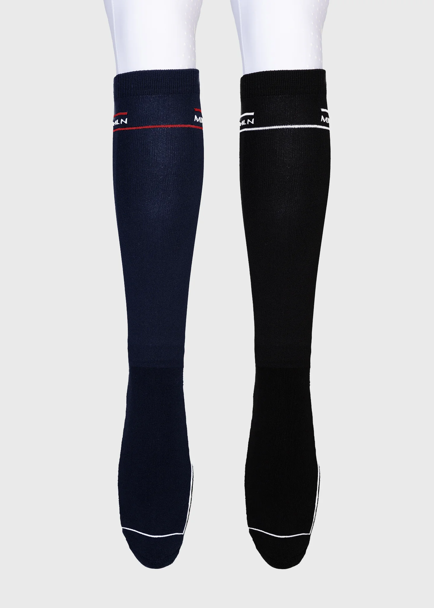 2-Pack Revo Riding Socks (Black/Navy) - Image 3