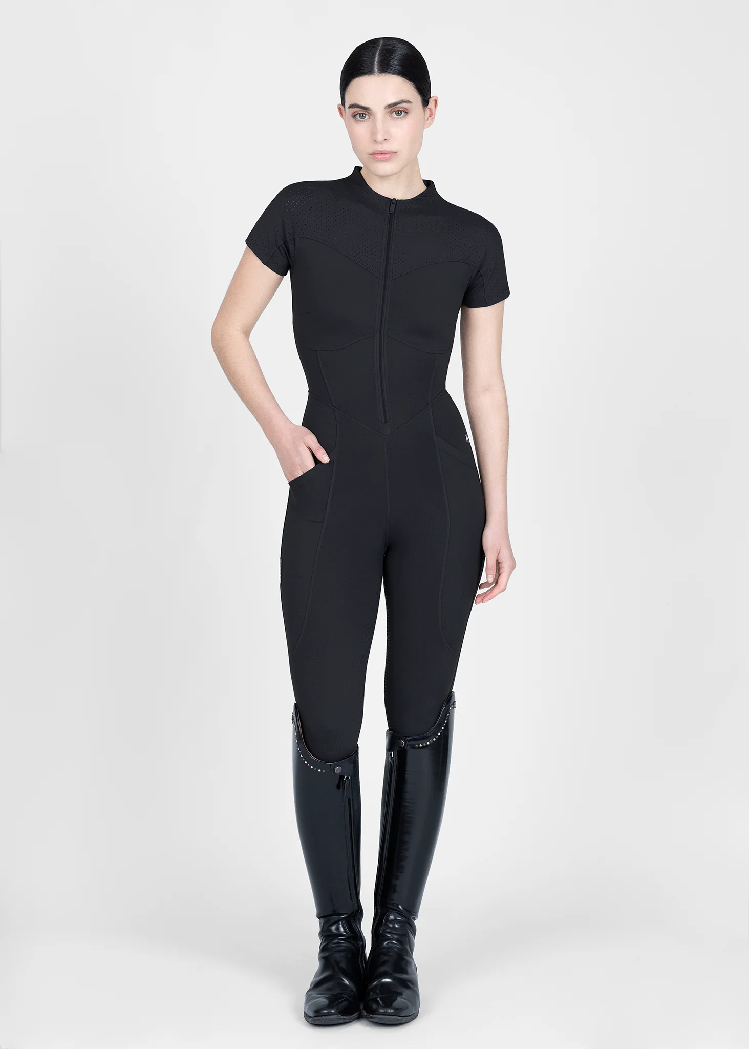 Air-Tech Riding Jumpsuit (Black) - Image 10