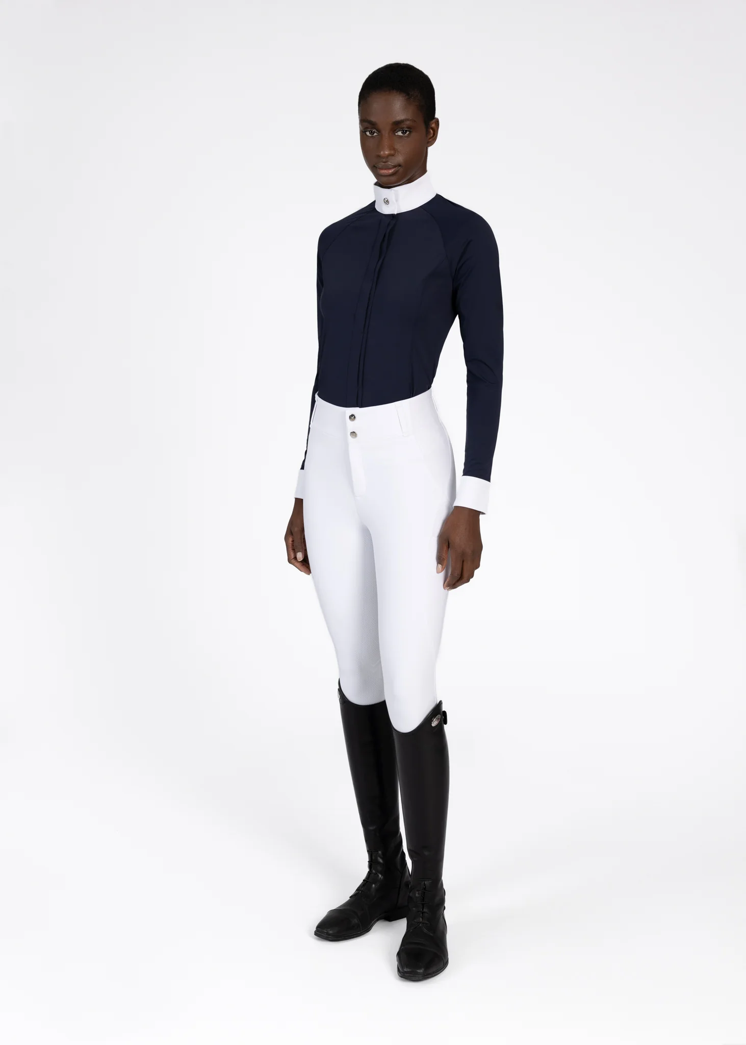 Aira Long Sleeve Show Shirt (Navy) - Image 8