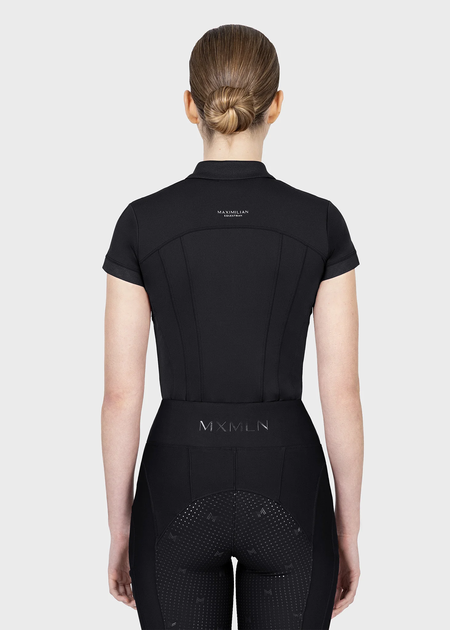 Arc Short Sleeve Polo Shirt (Black) - Image 4
