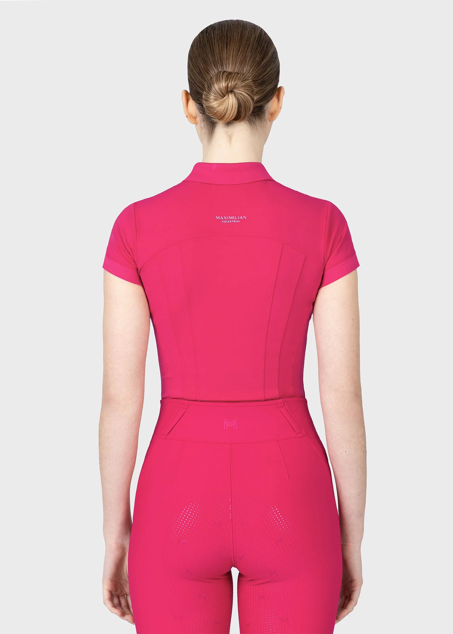 Arc Short Sleeve Polo Shirt (Cranberry) - Image 4