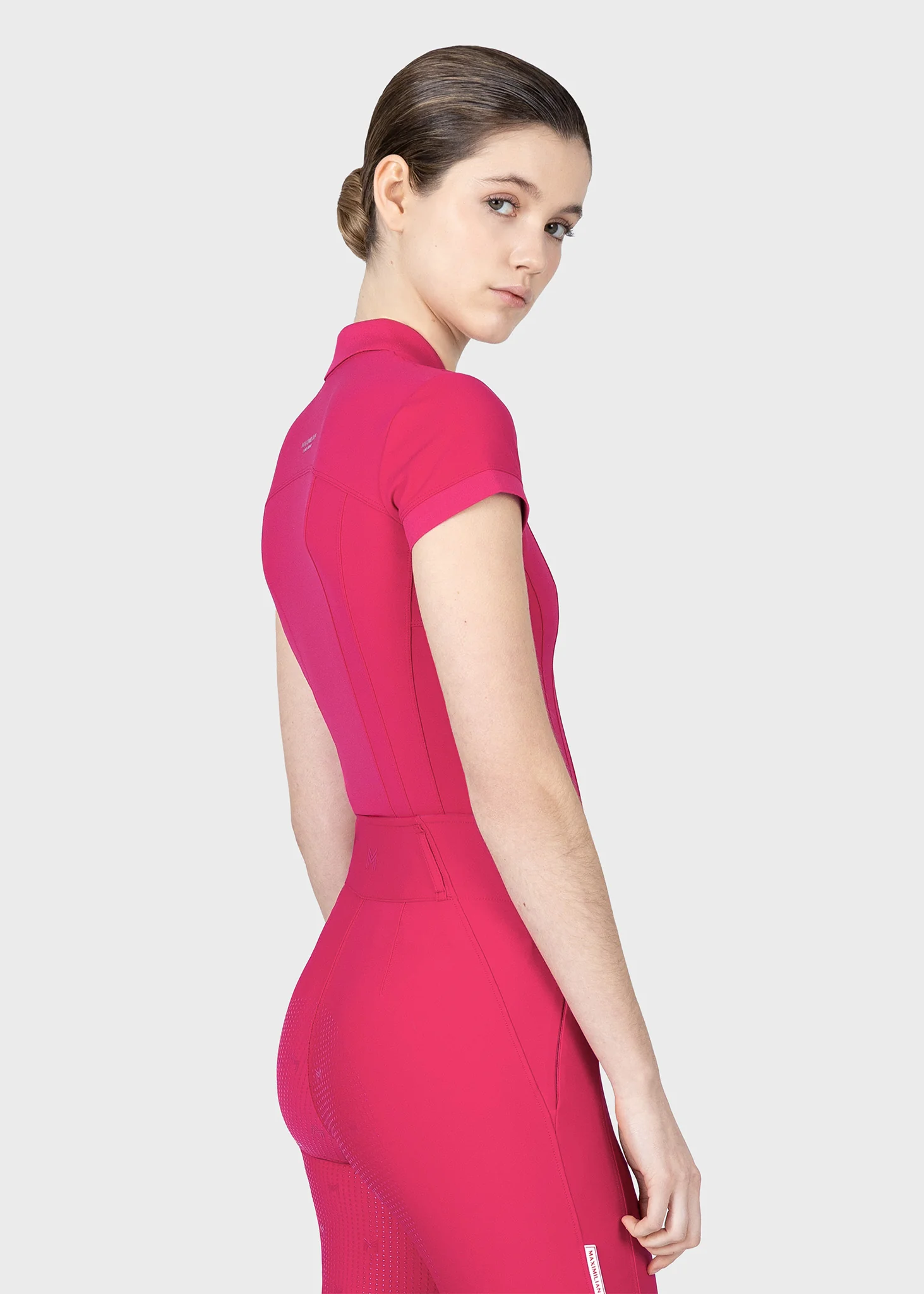 Arc Short Sleeve Polo Shirt (Cranberry) - Image 5