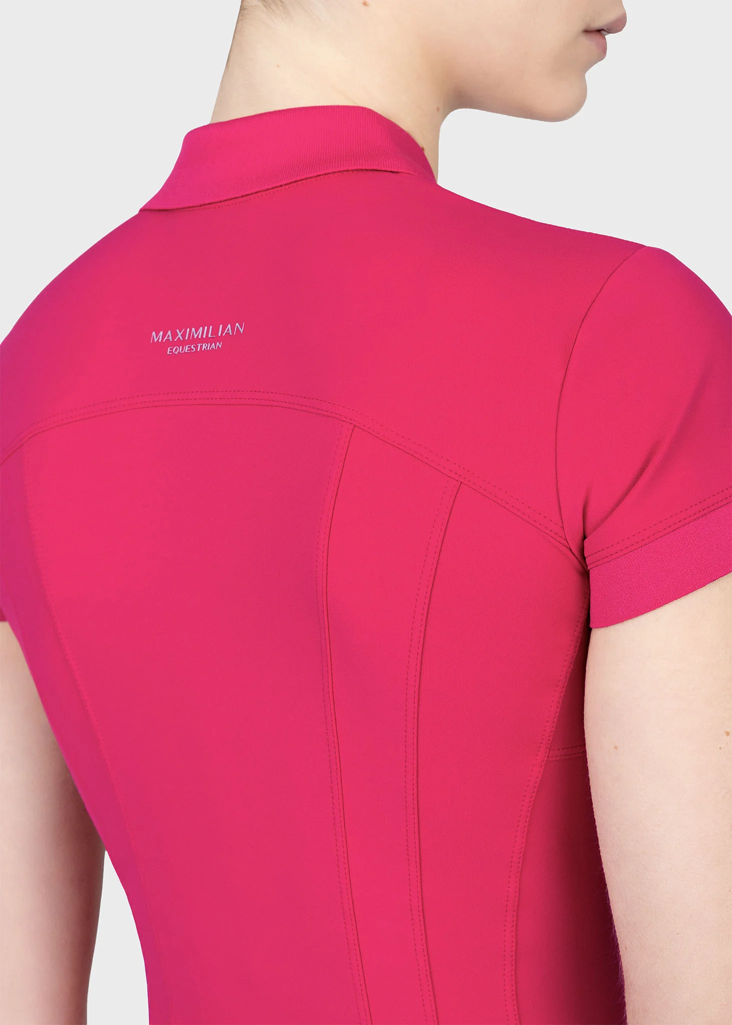 Arc Short Sleeve Polo Shirt (Cranberry) - Image 7