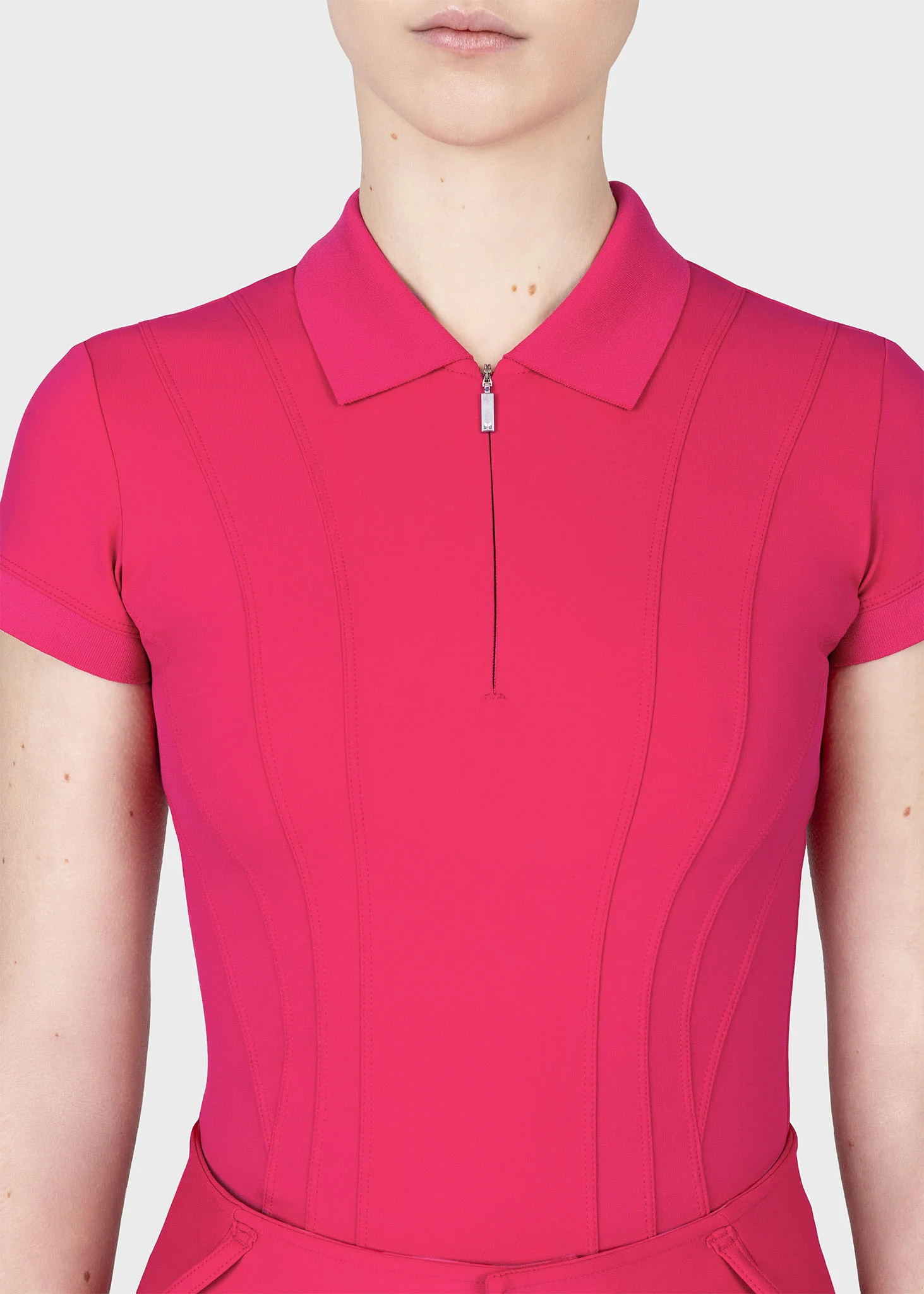 Arc Short Sleeve Polo Shirt (Cranberry) - Image 8