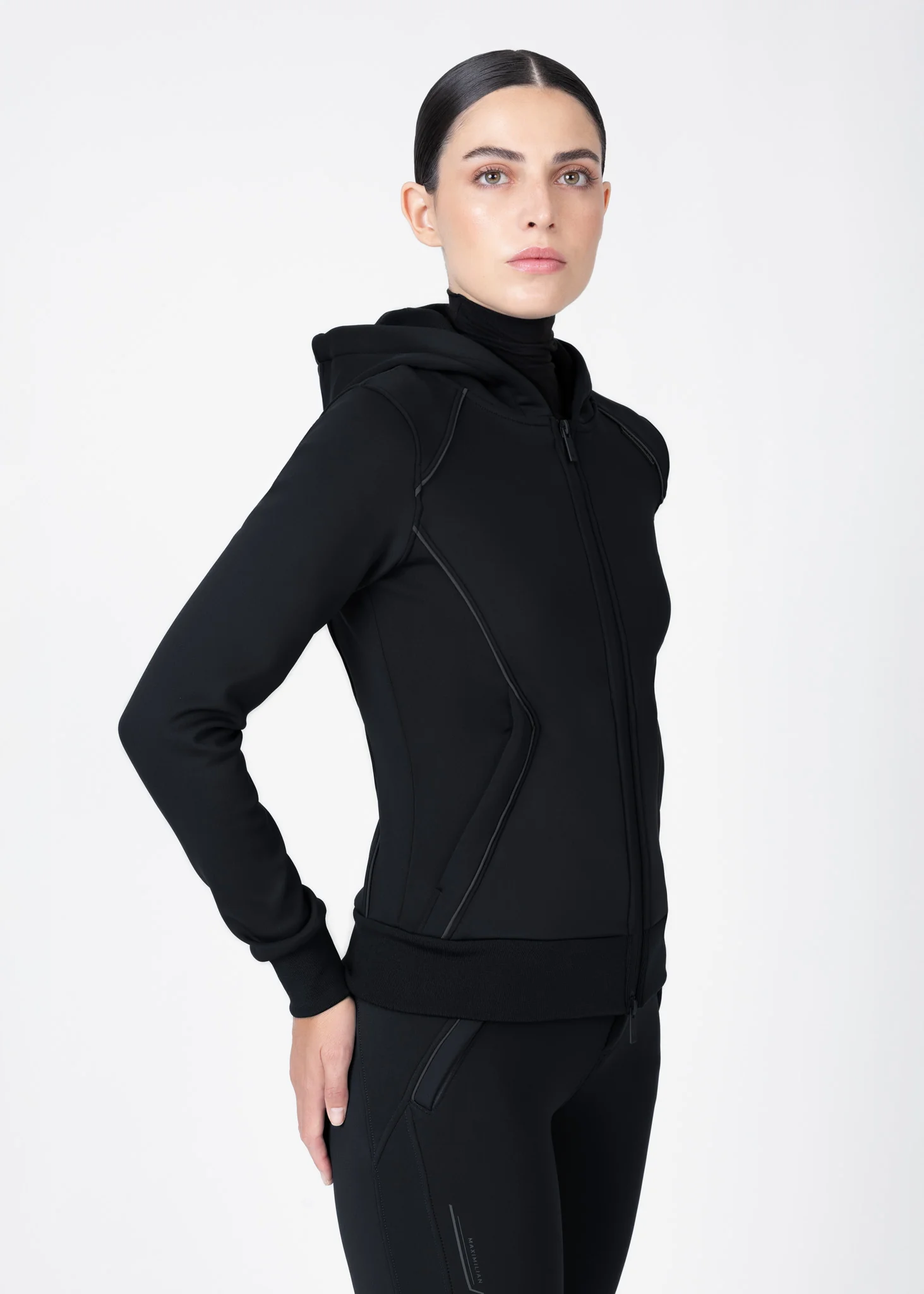 Arctic Zip Hoodie (Black) - Image 5