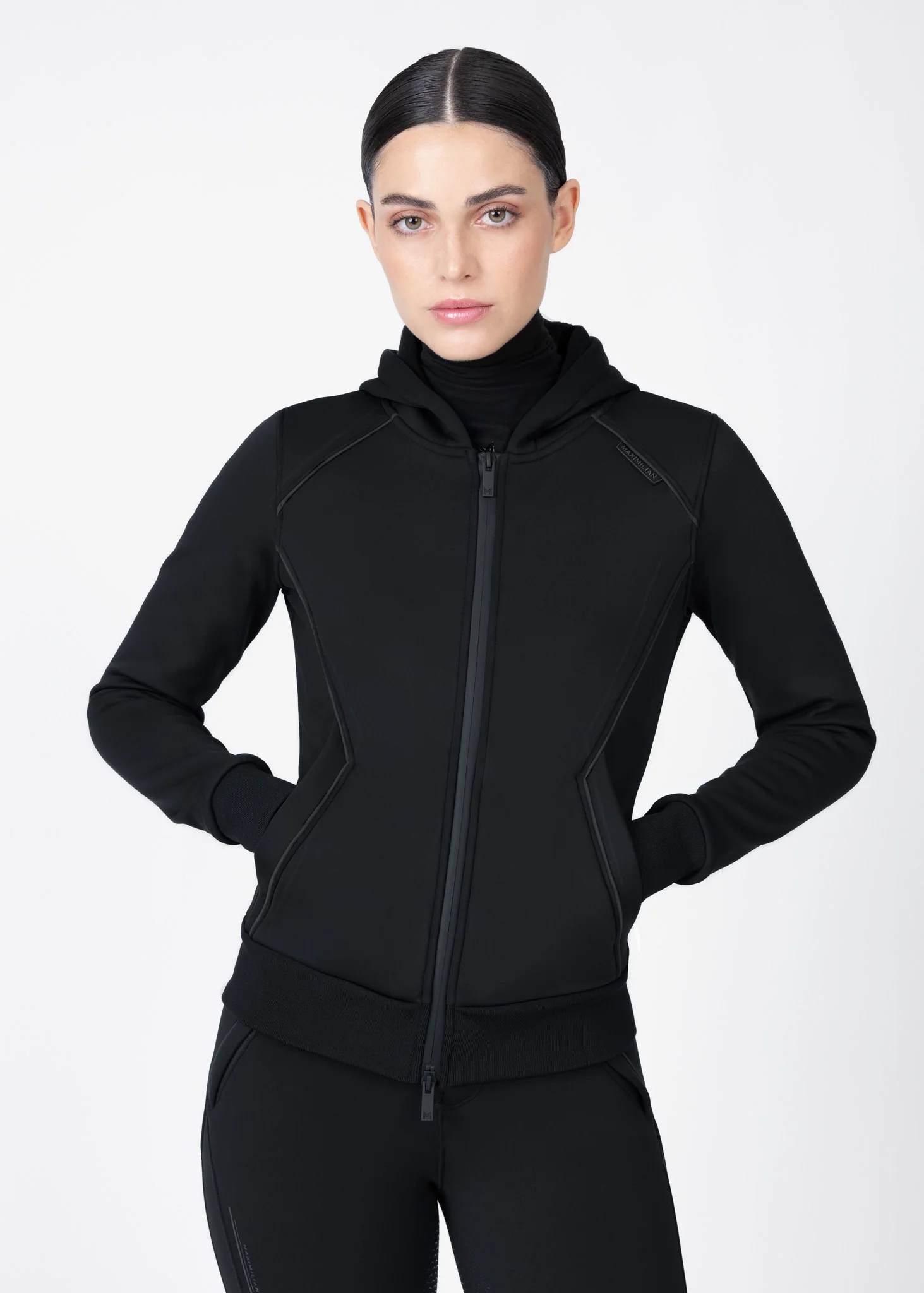 Arctic Zip Hoodie (Black) - Image 6
