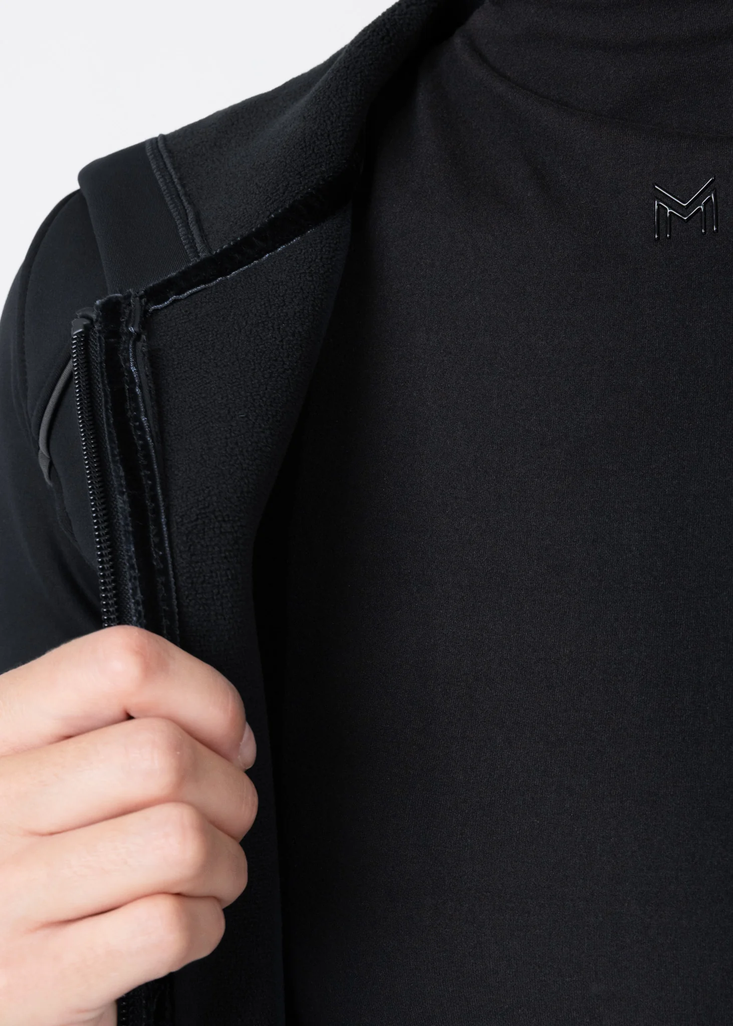 Arctic Zip Hoodie (Black) - Image 7