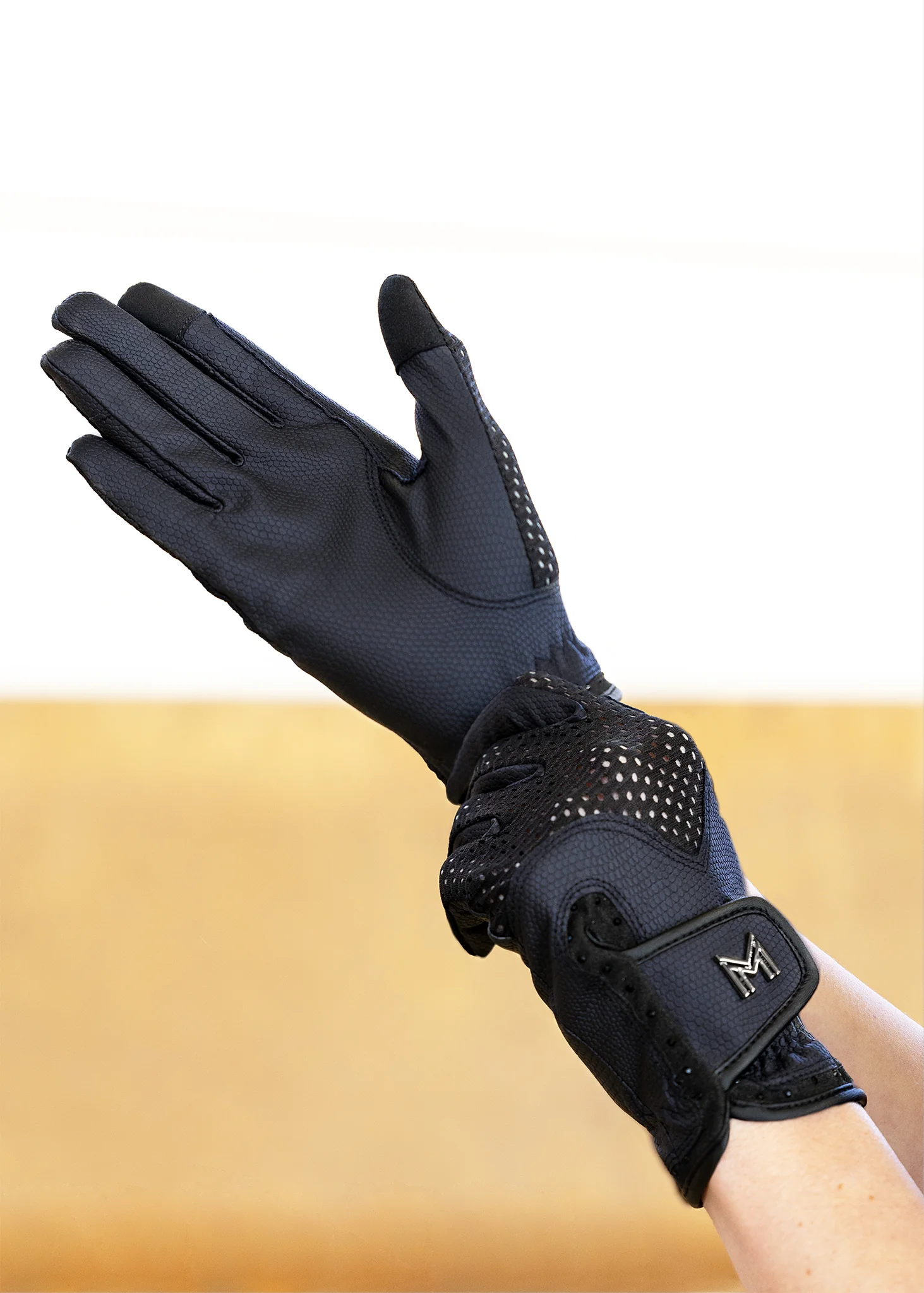 Ava Riding Gloves (Navy/Black) - Image 2