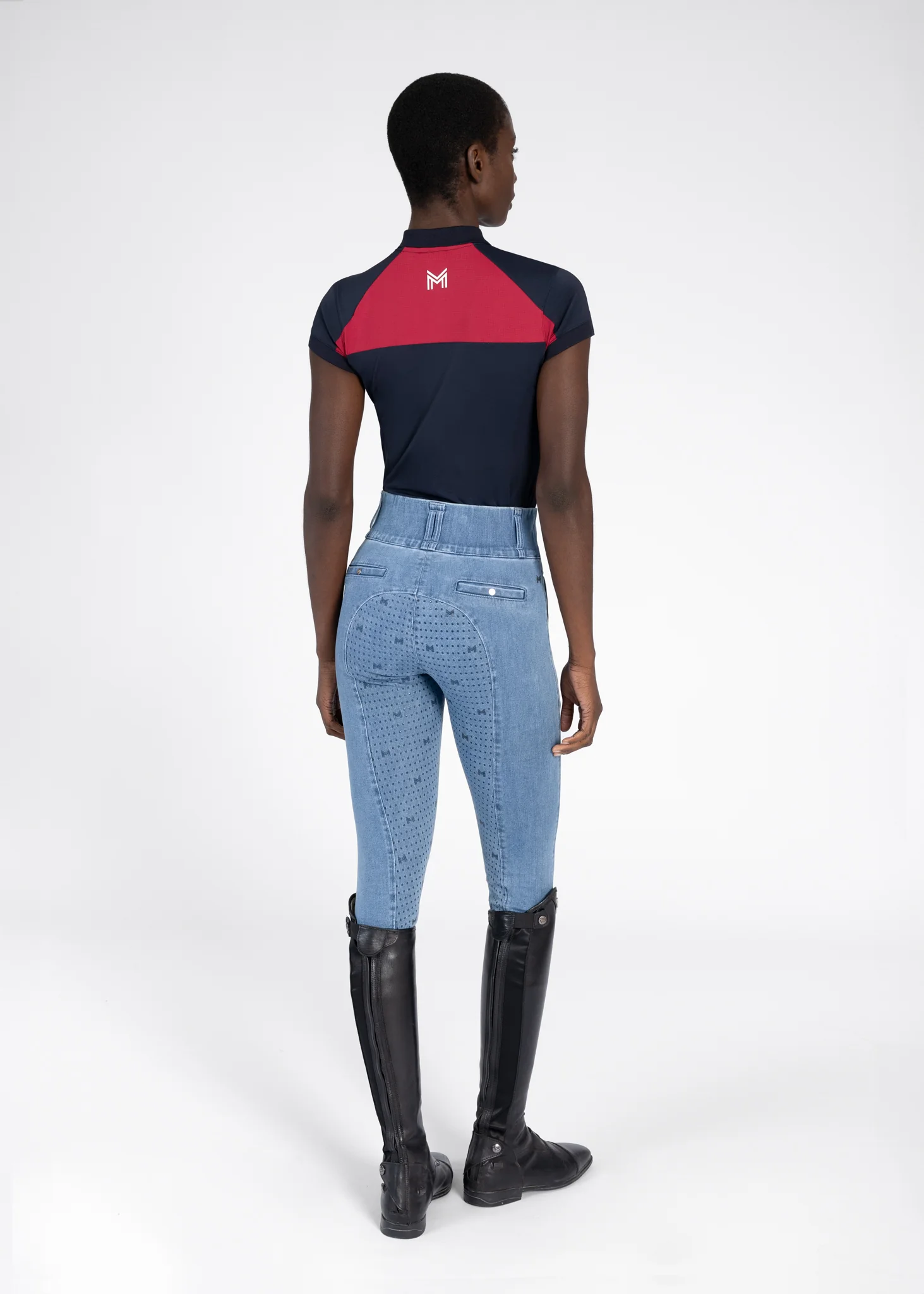 Aveen Polo Shirt (Navy/Red) - Image 8