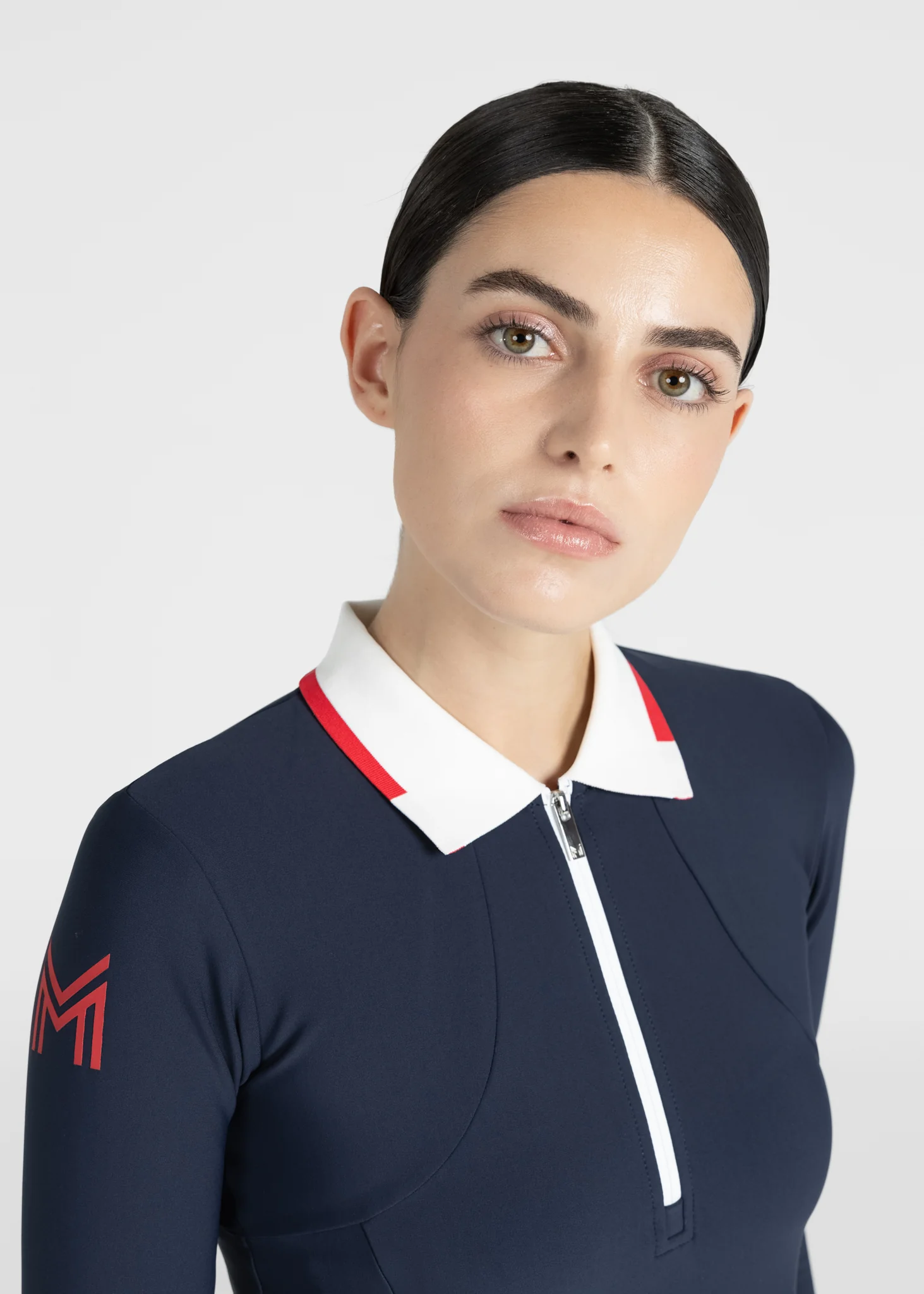 Concept Long Sleeve Polo Shirt (Navy) - Image 6