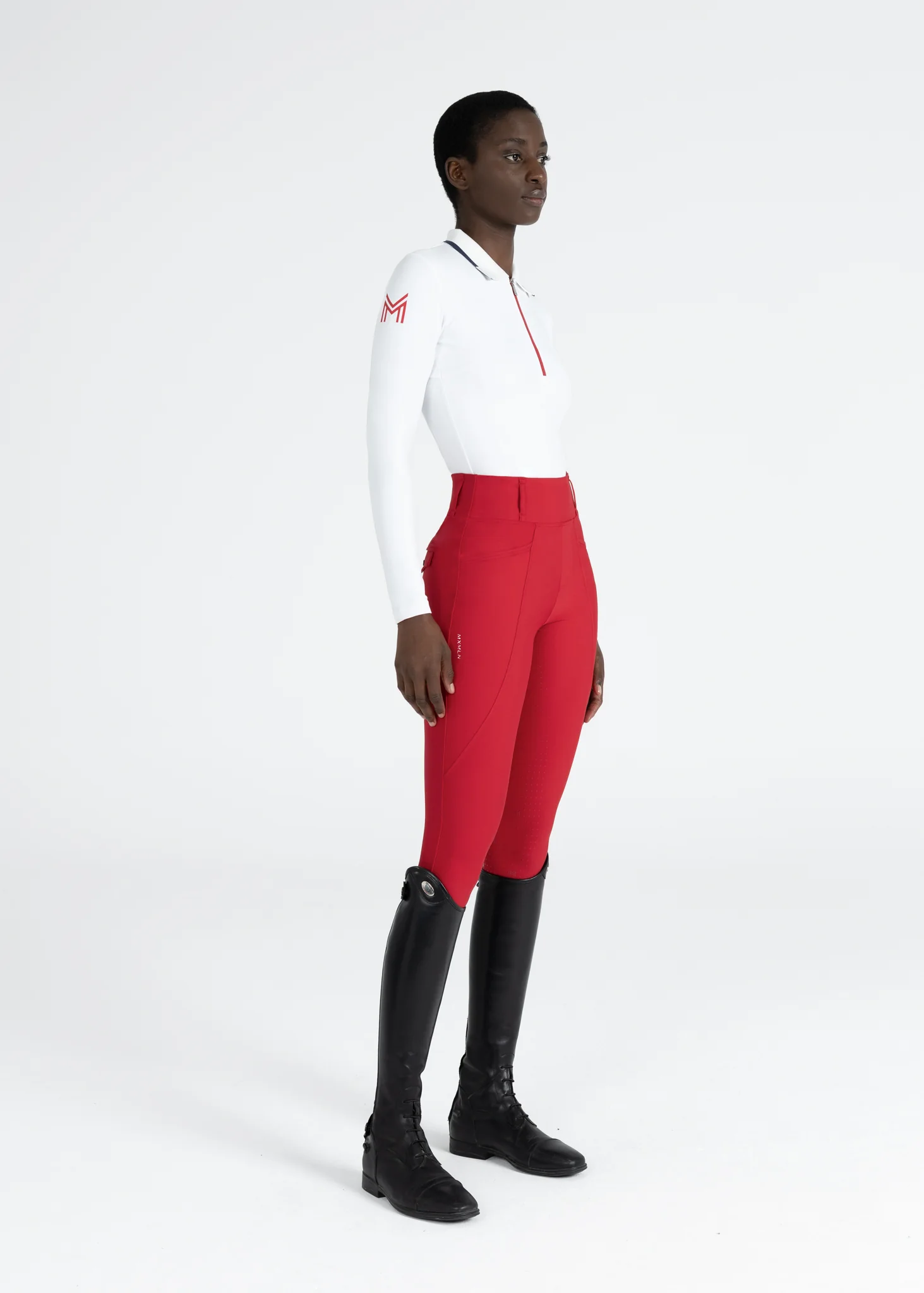 Concept Long Sleeve Polo Shirt (White) - Image 10