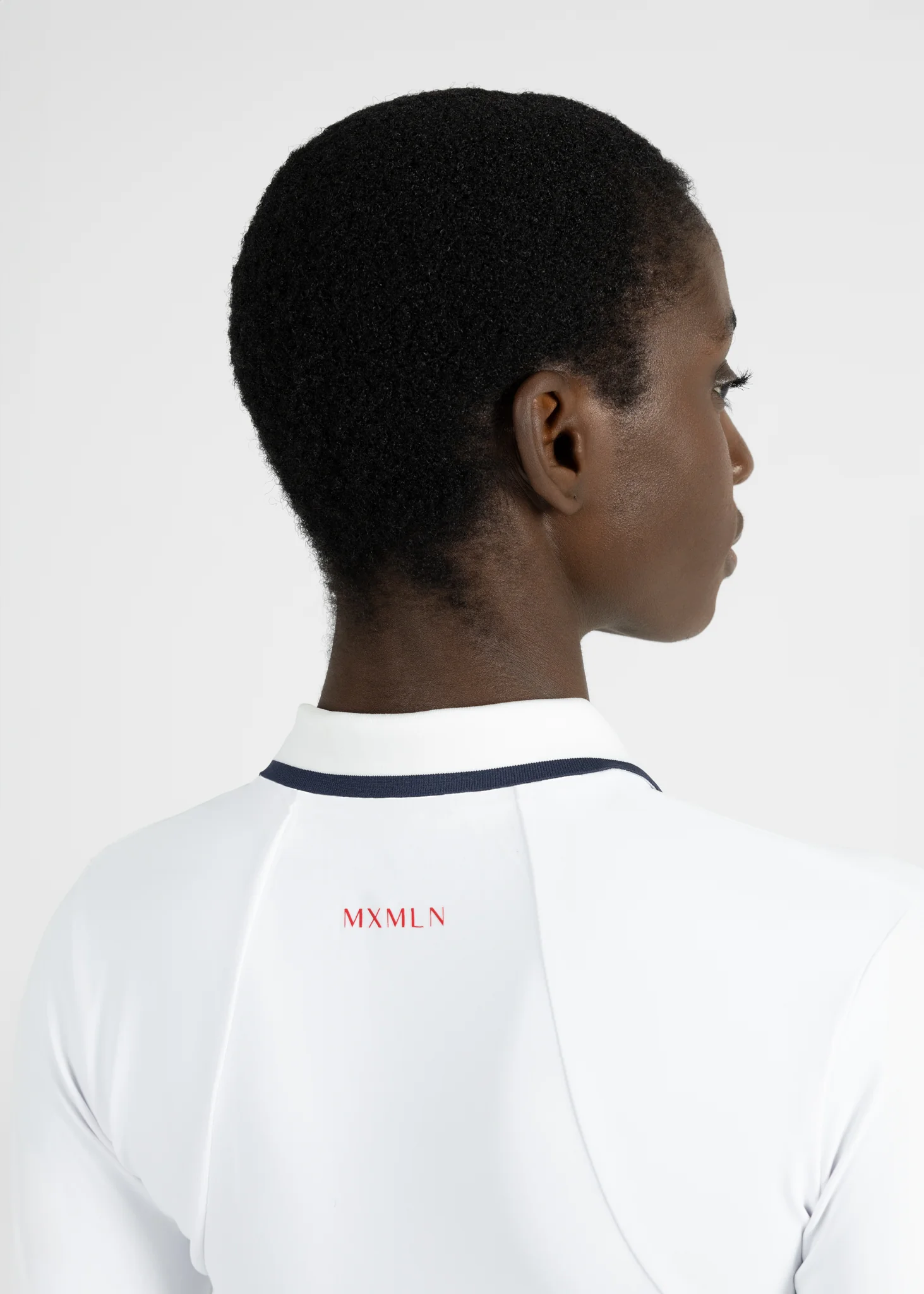 Concept Long Sleeve Polo Shirt (White) - Image 7