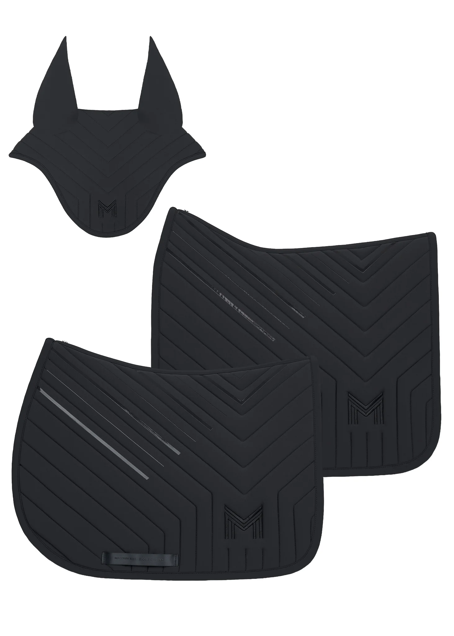 Delta Dressage Saddle Pad (Black) - Image 7