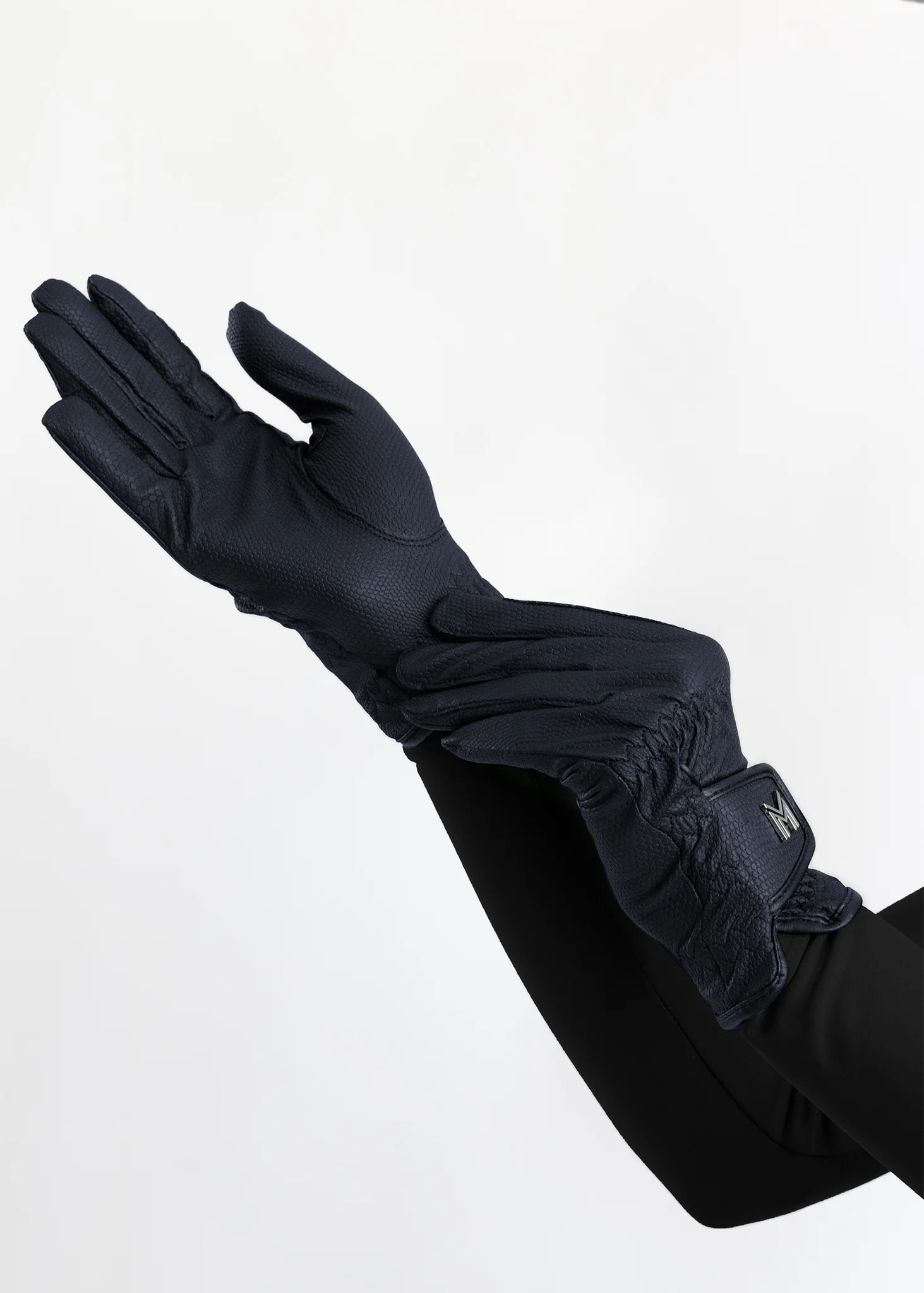Emblem Riding Gloves (Navy) - Image 4