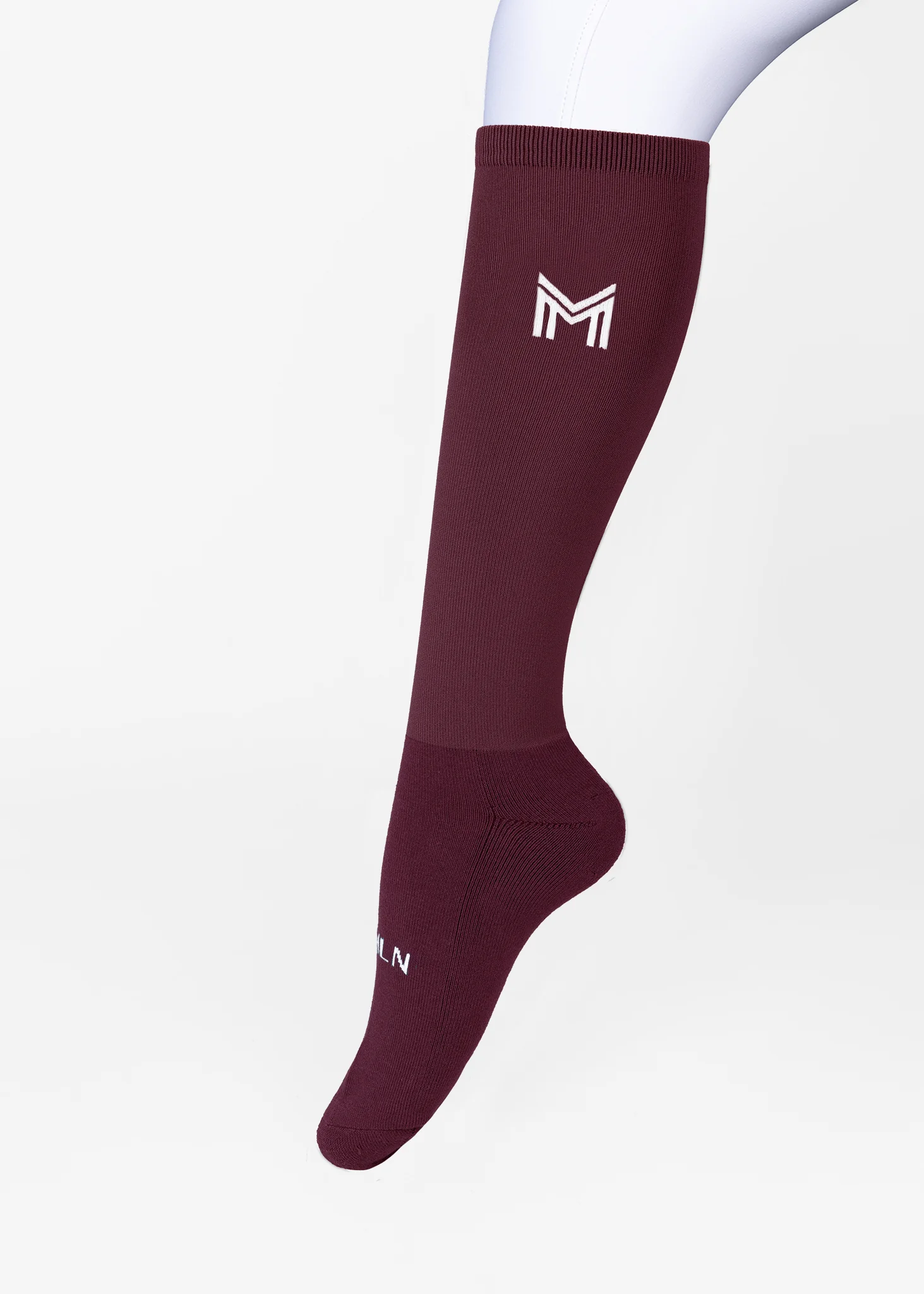 Flag Riding Socks (Burgundy) - Image 3