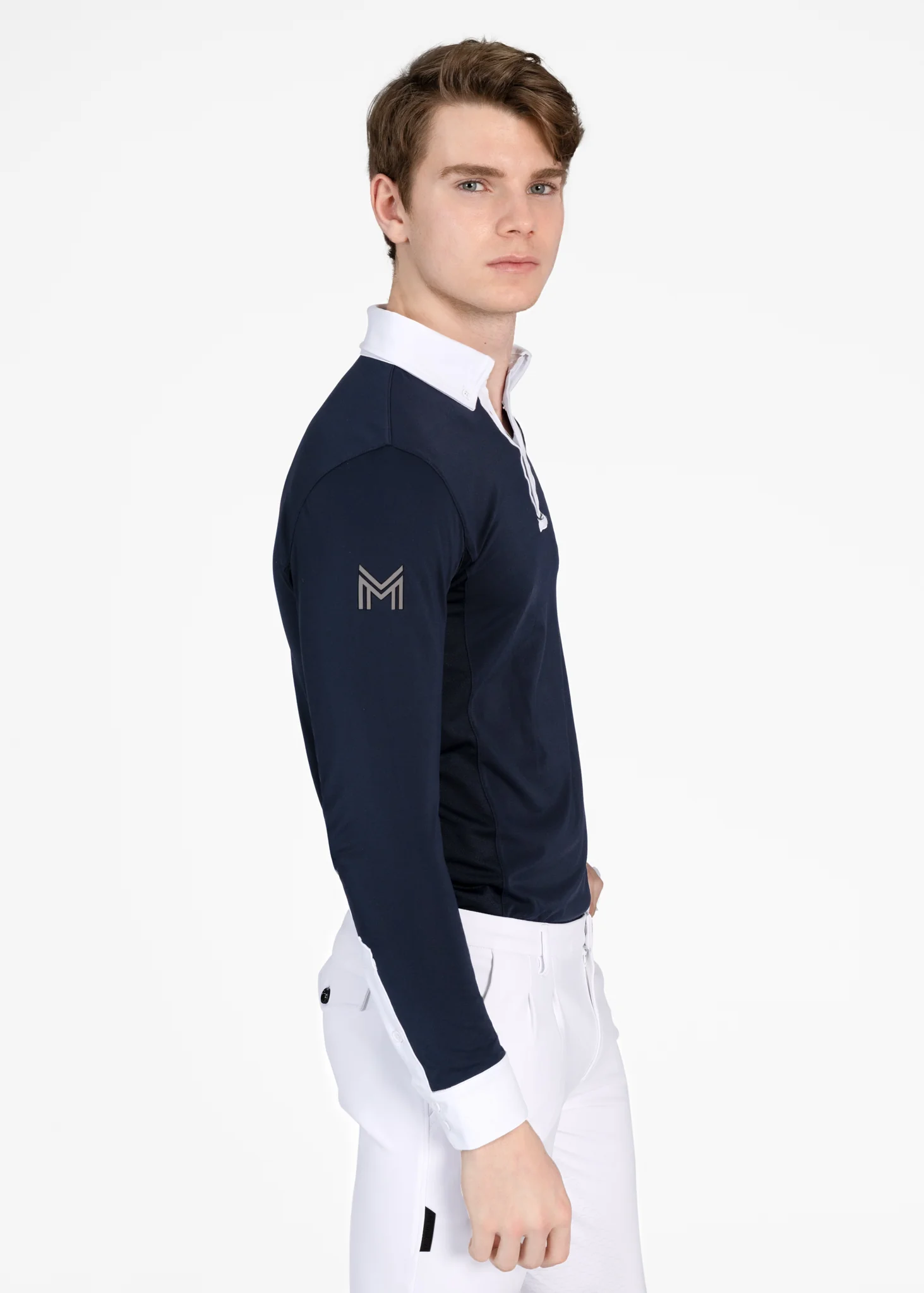 Focus Long Sleeve Competition Shirt (Navy) - Image 3