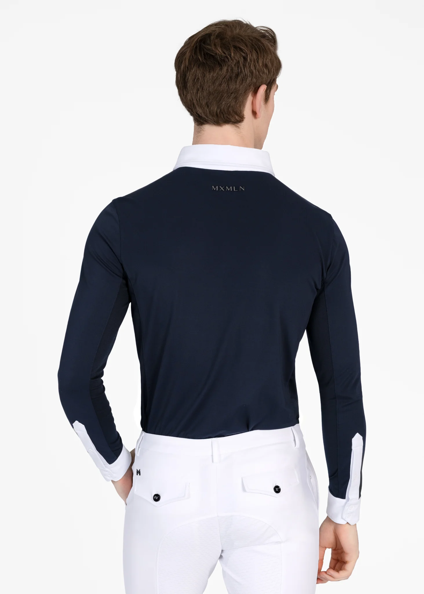 Focus Long Sleeve Competition Shirt (Navy) - Image 4