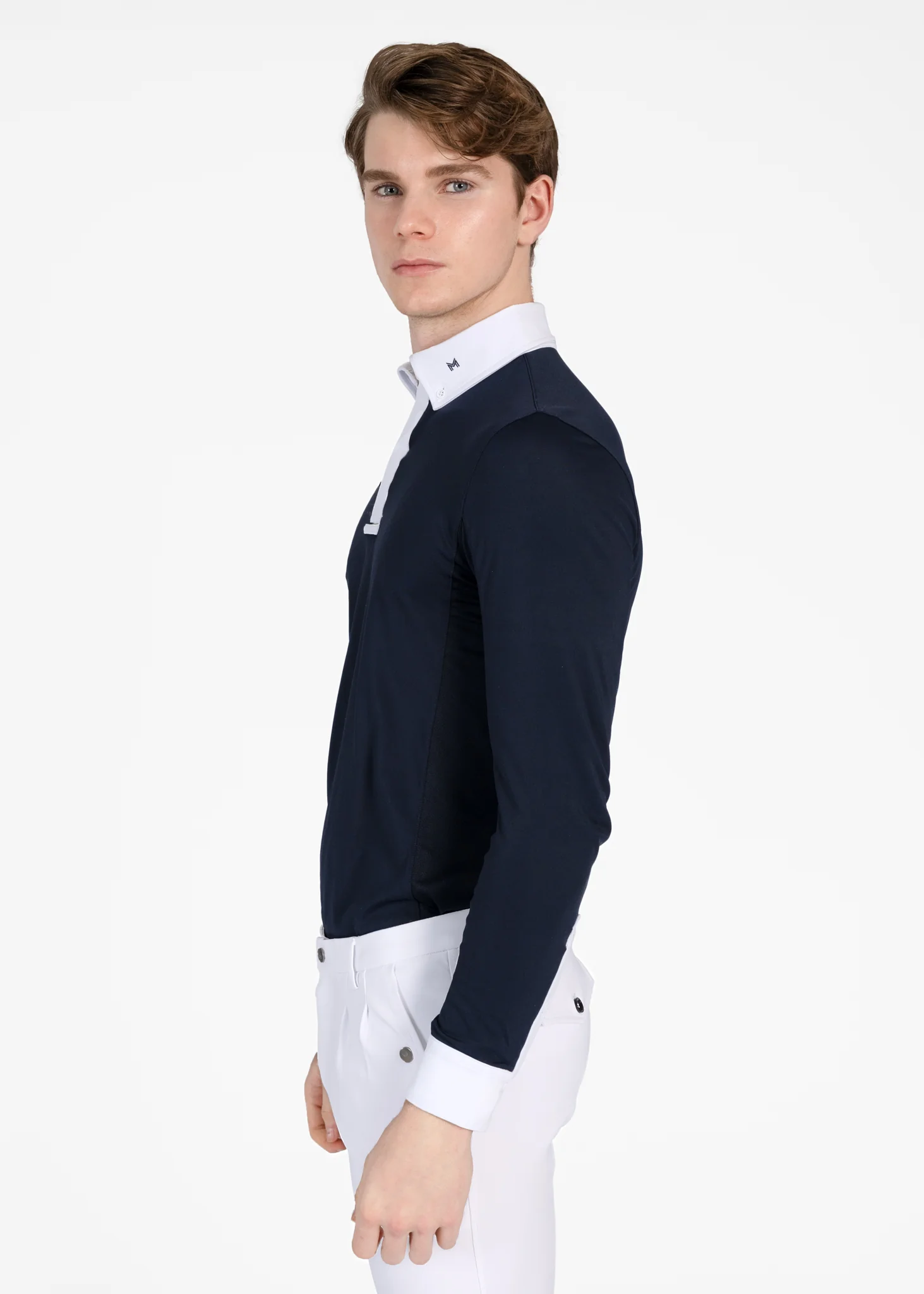 Focus Long Sleeve Competition Shirt (Navy) - Image 5