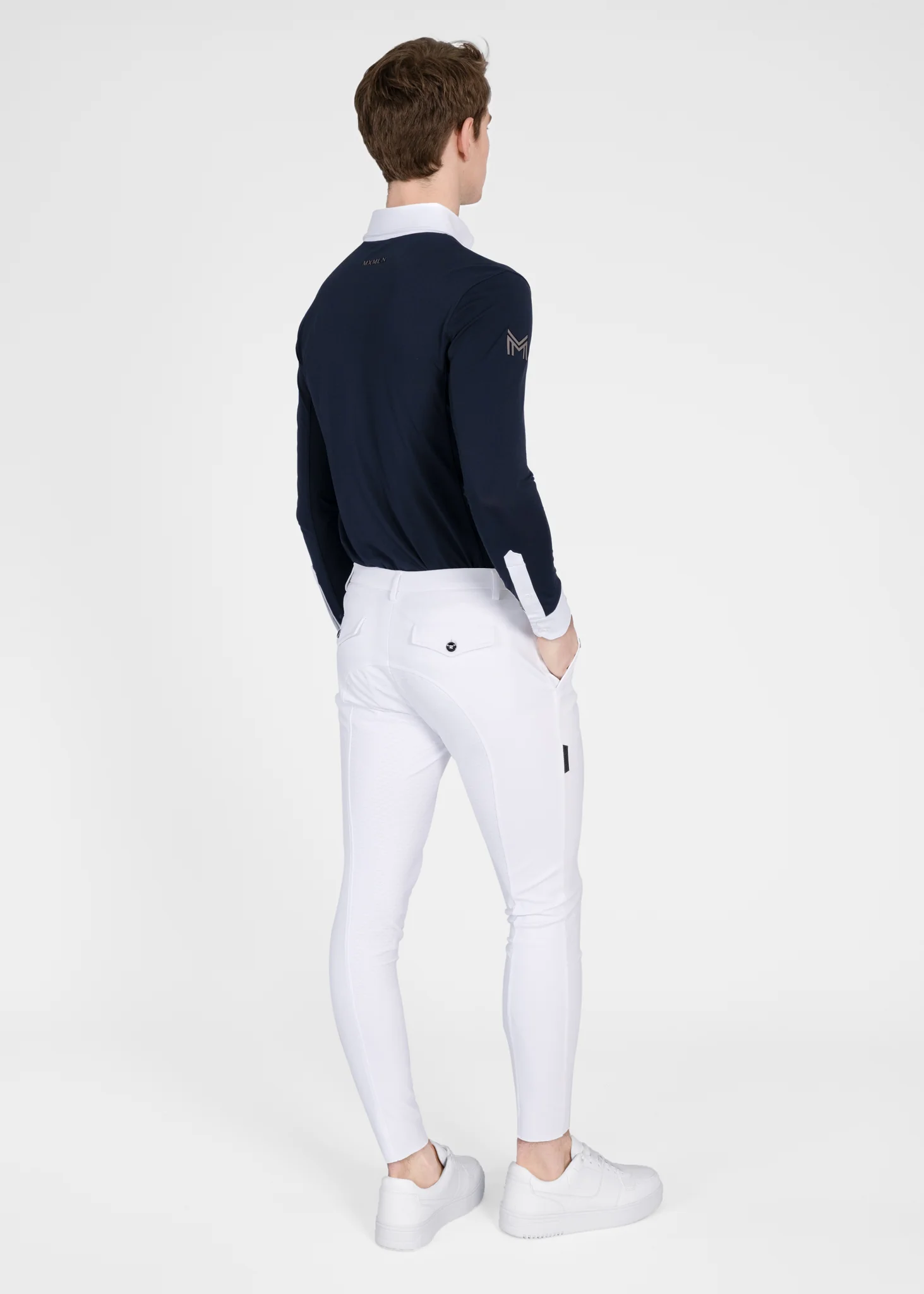 Focus Long Sleeve Competition Shirt (Navy) - Image 9