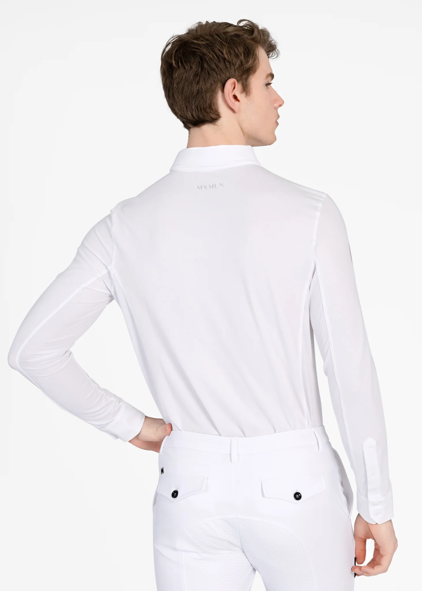 Focus Long Sleeve Competition Shirt (White) - Image 3