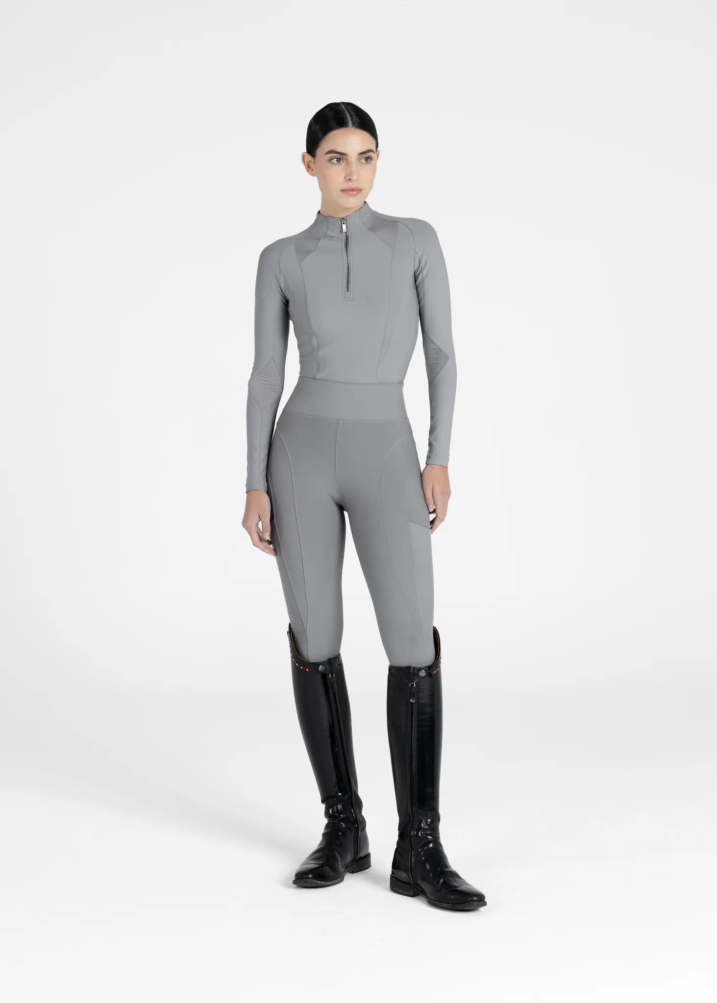 Frame Long Sleeve Base Layer (Titanium) - Image 9