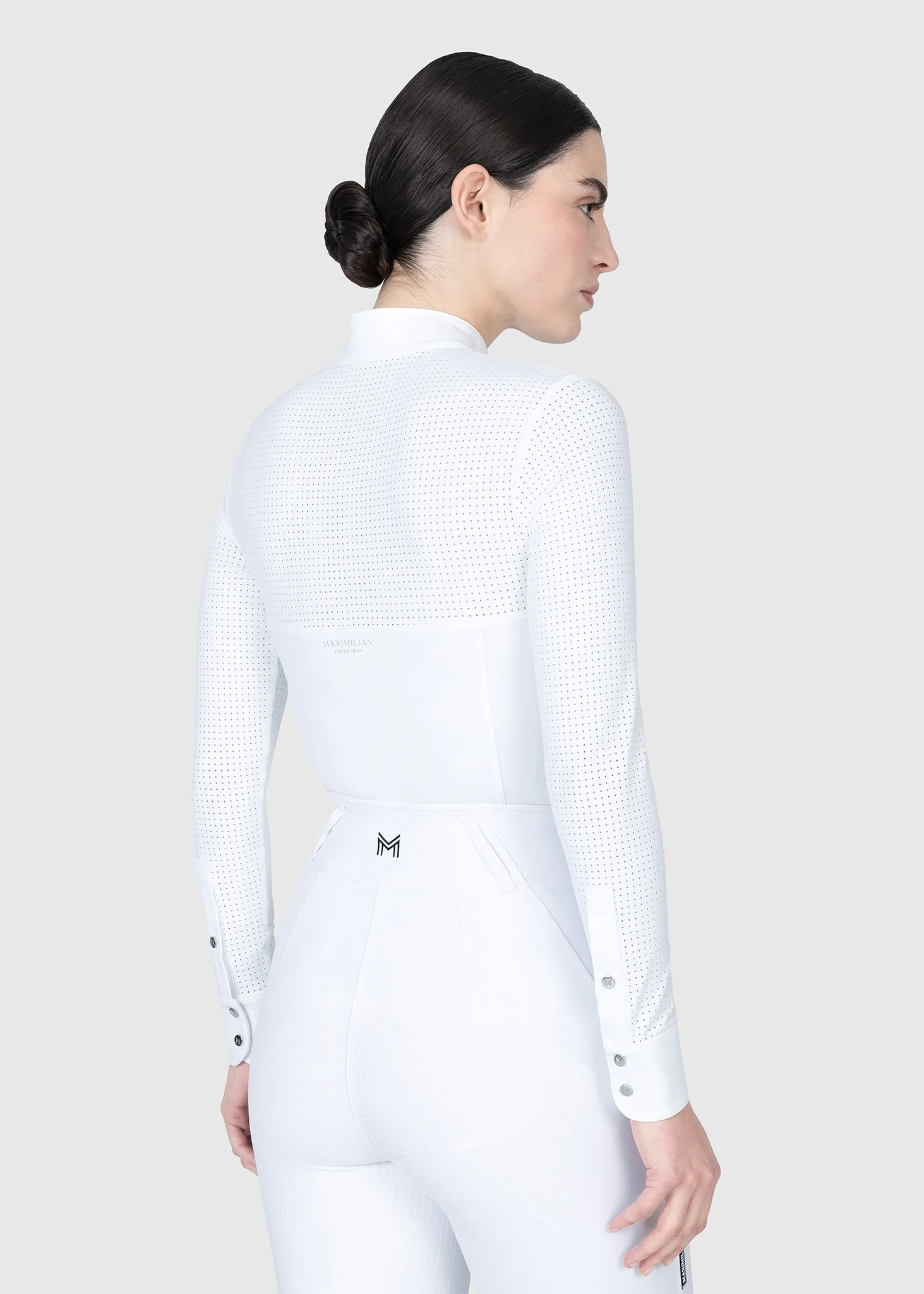 Grace Long Sleeve Show Shirt (White) - Image 5