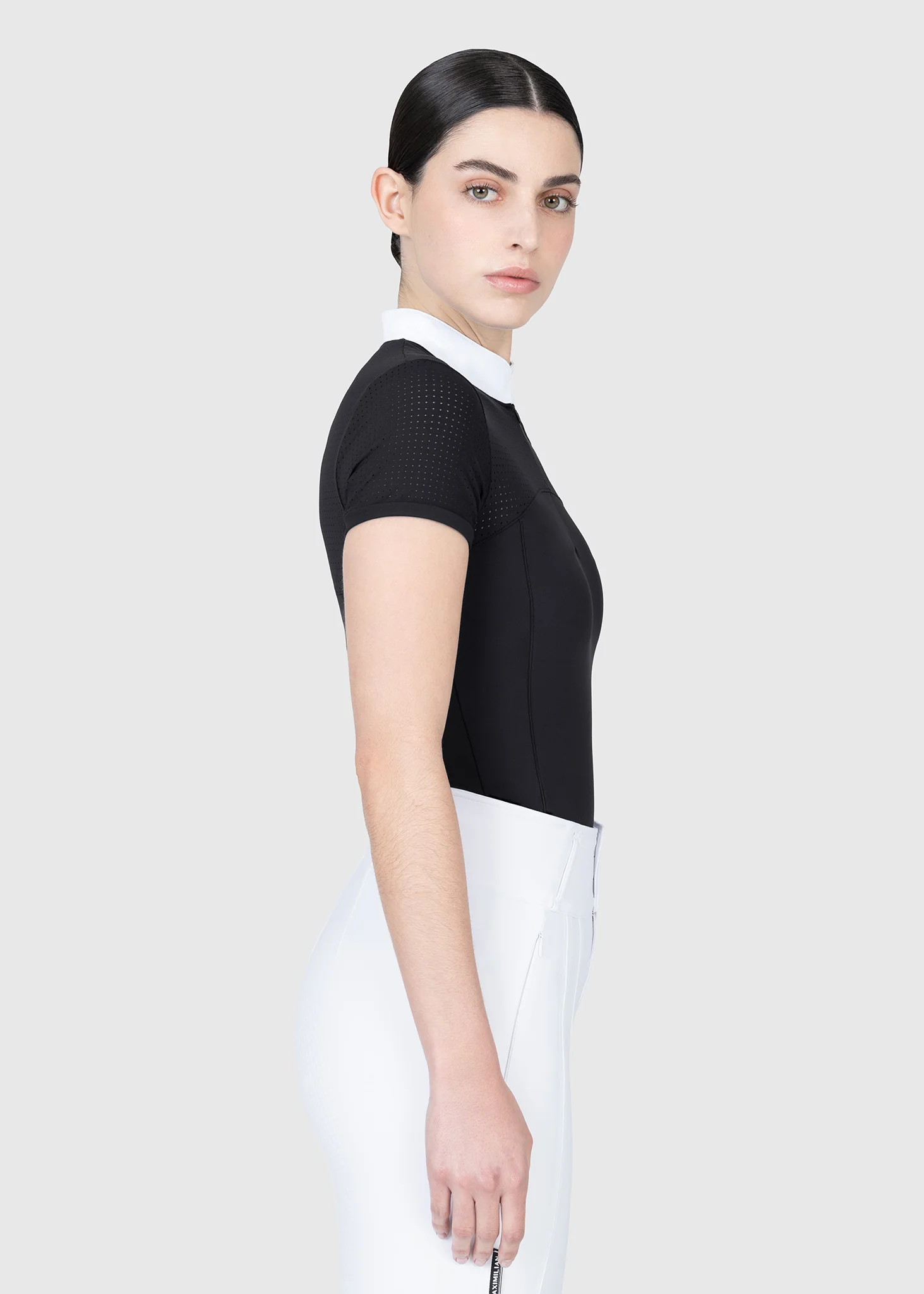 Grace Short Sleeve Show Shirt (Black) - Image 5