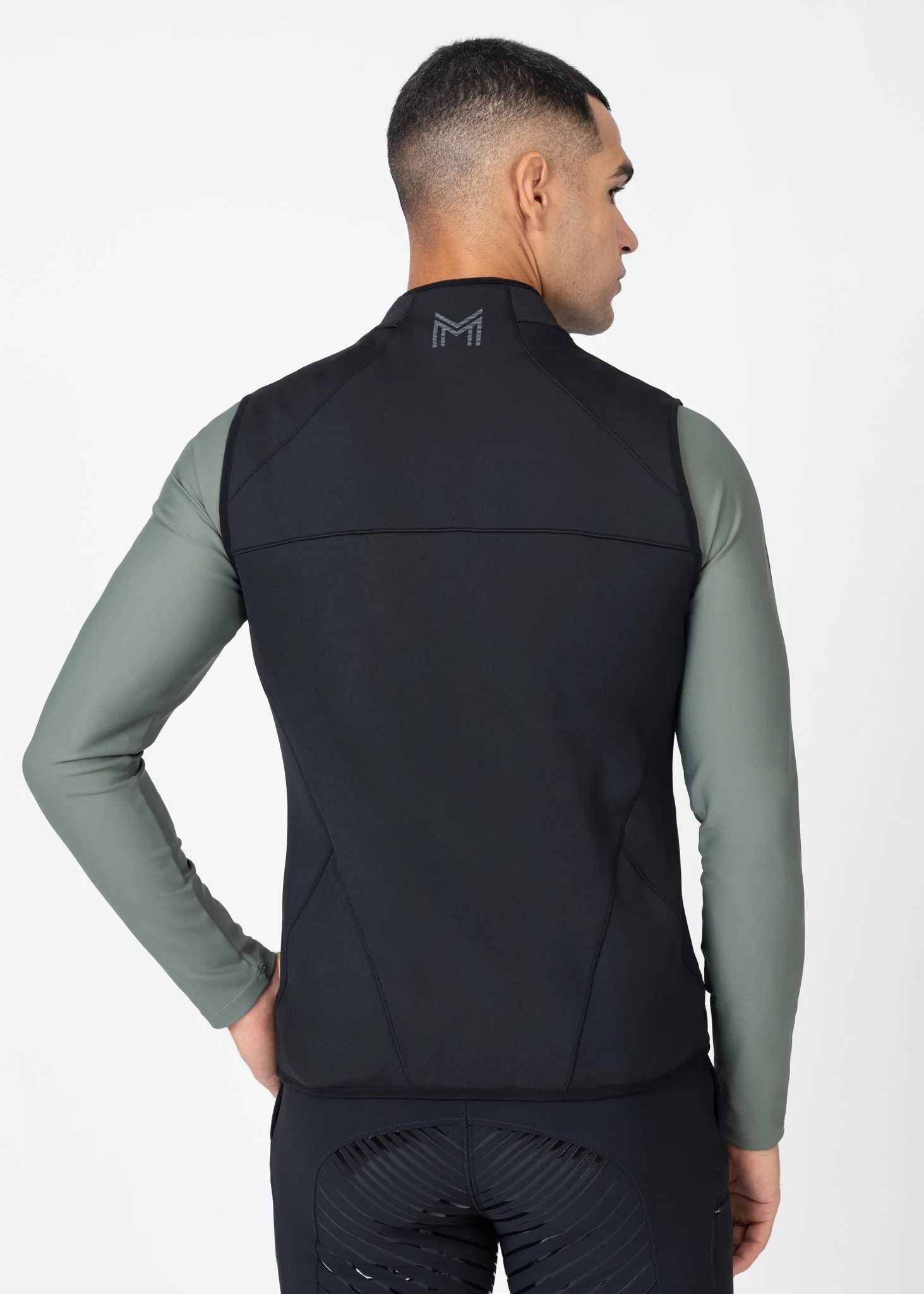 Grid Technical Vest (Black) - Image 3