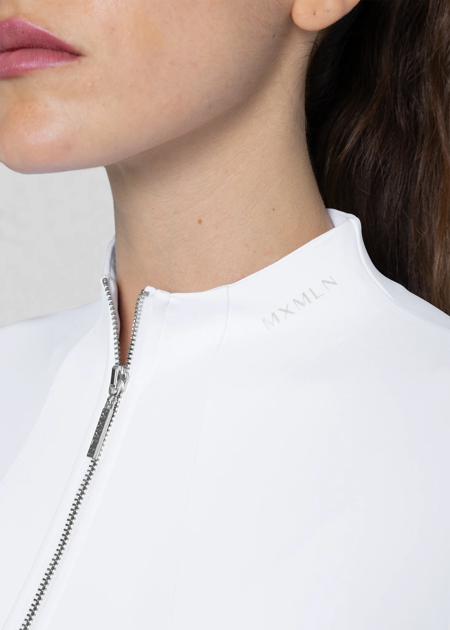 Long Sleeve Base Layer (White/Silver) - Image 6