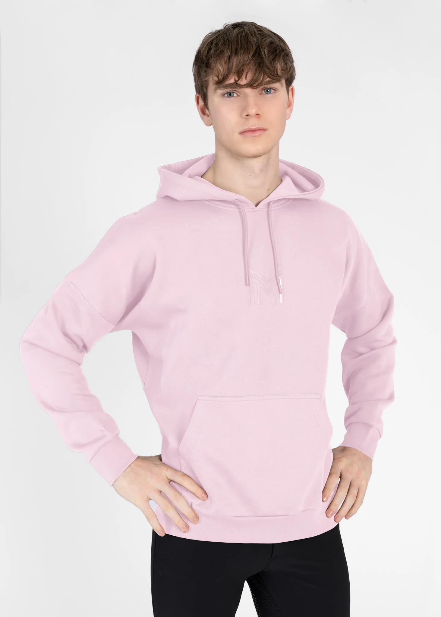 Men Icon Oversized Hoodie (Pink)