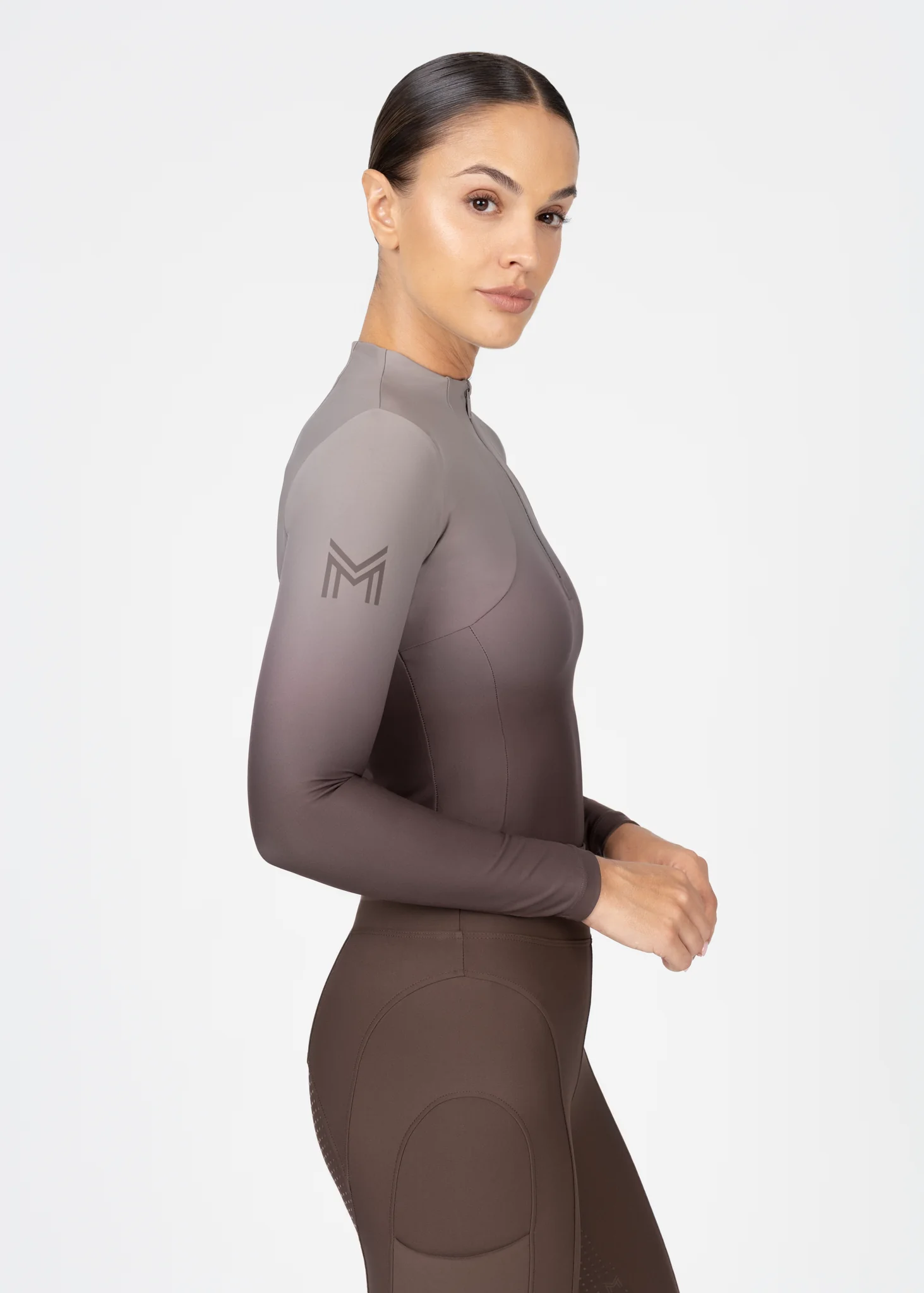 Ombré Long Sleeve Base Layer (Mocha) - Image 4