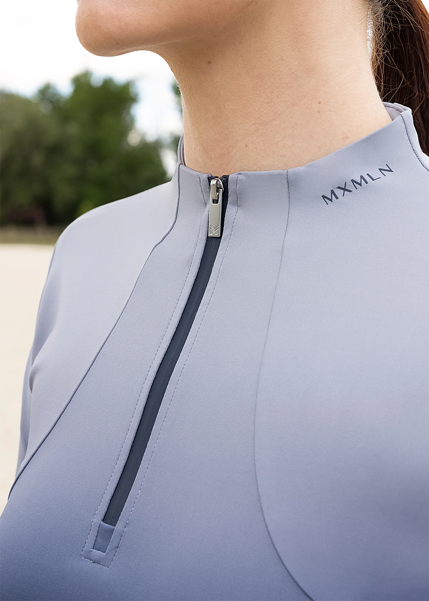 Ombré Long Sleeve Base Layer (Navy) - Image 8