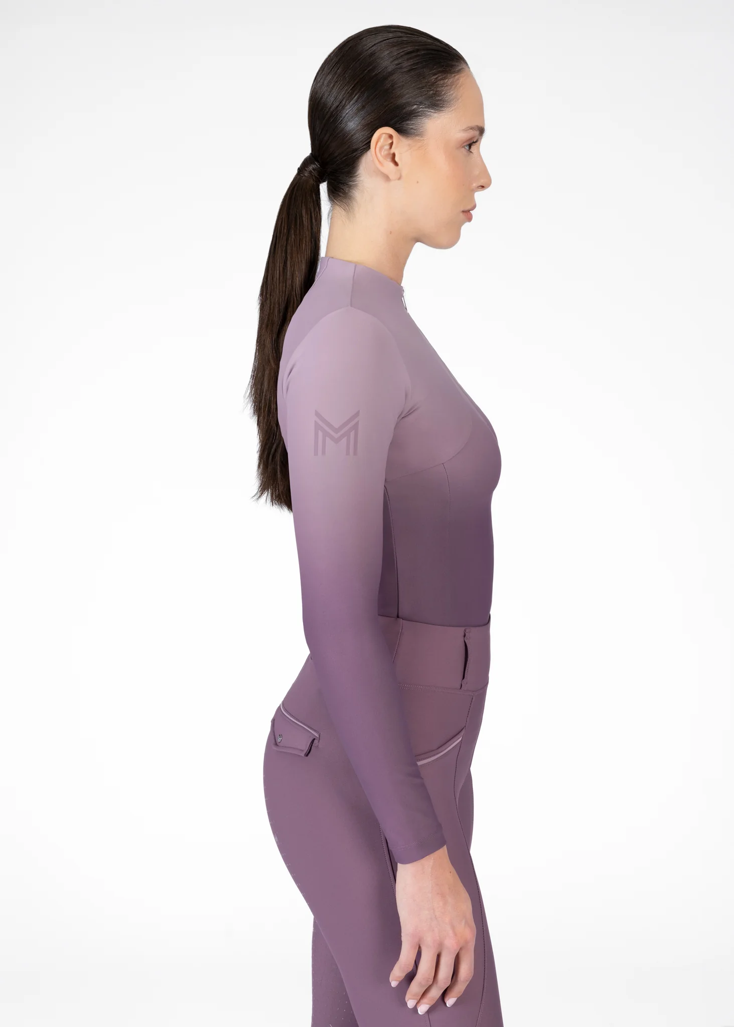 Ombré Long Sleeve Base Layer (Plum/Orchid) - Image 4