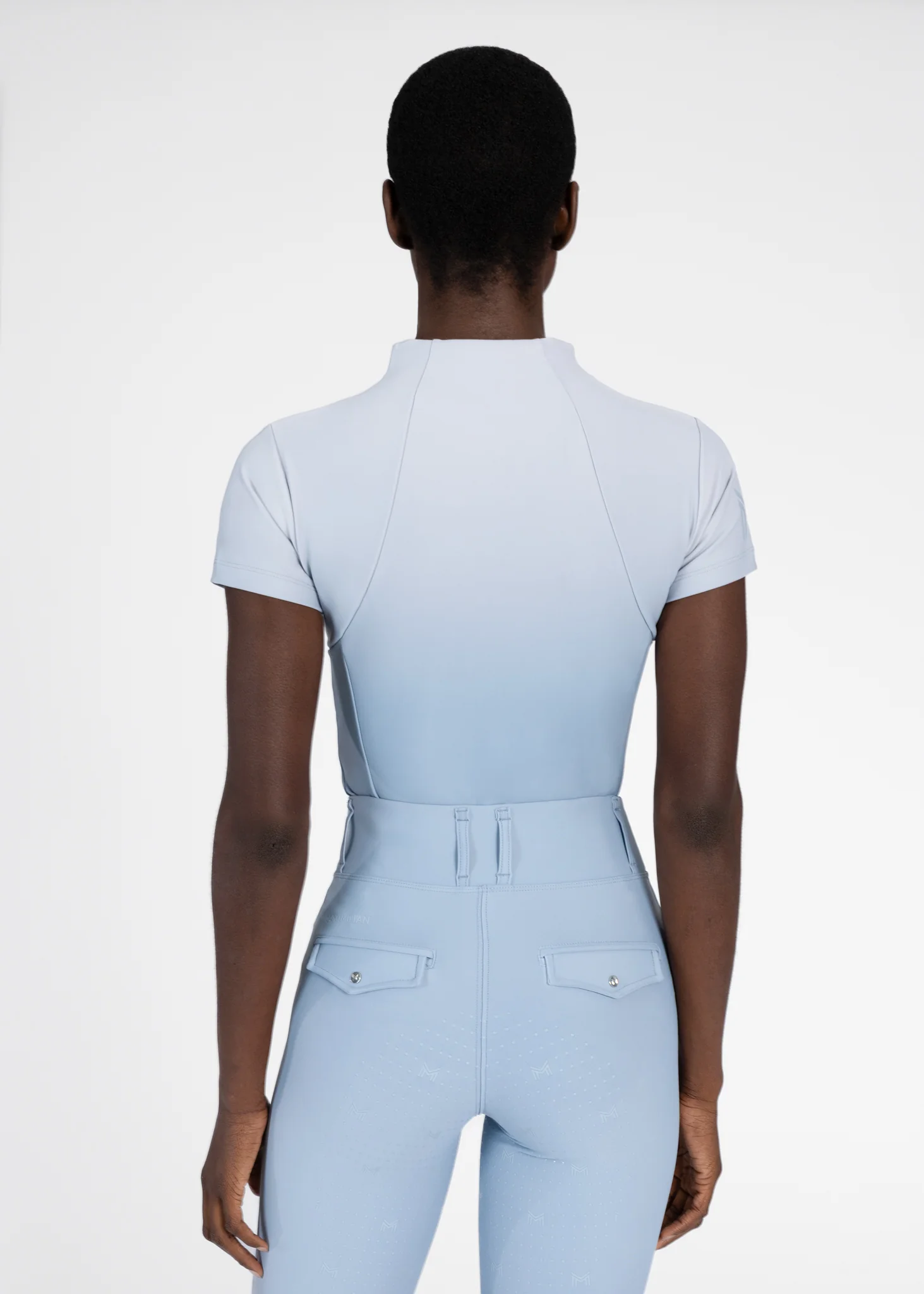 Ombré Short Sleeve Base Layer (Aqua) - Image 4