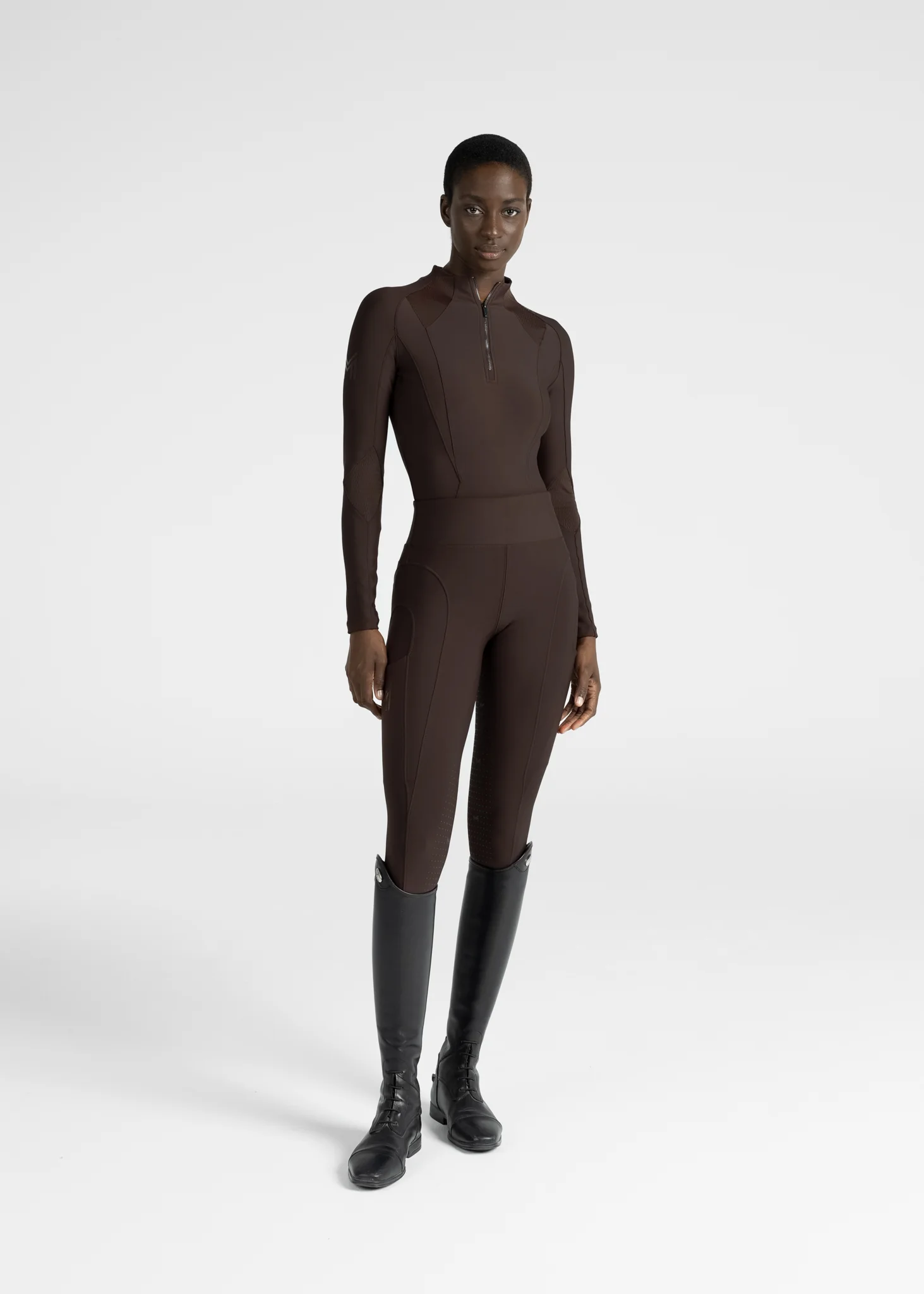 Outline Riding Leggings (Chocolate) - Image 13