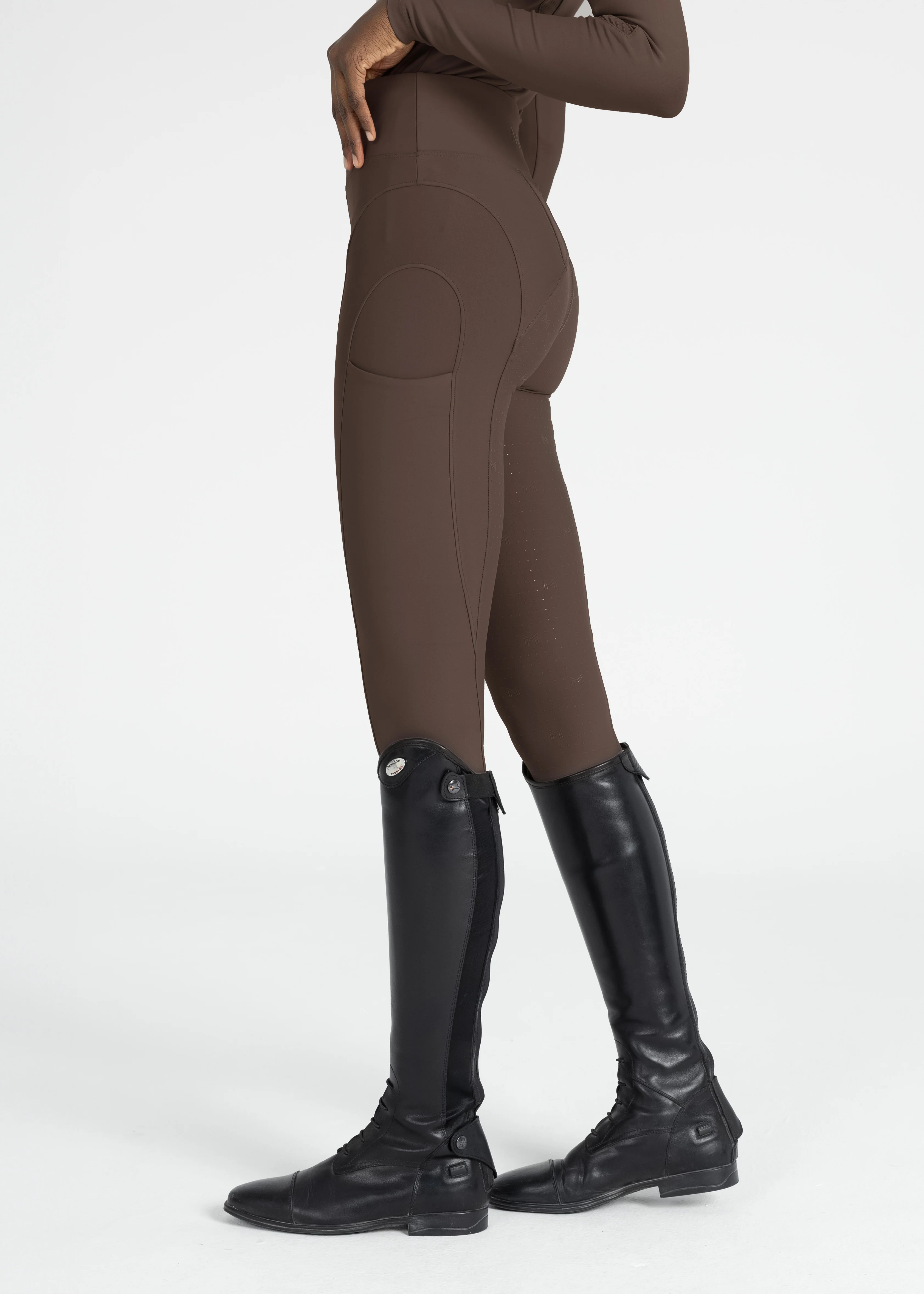 Outline Riding Leggings (Mocha) - Image 4