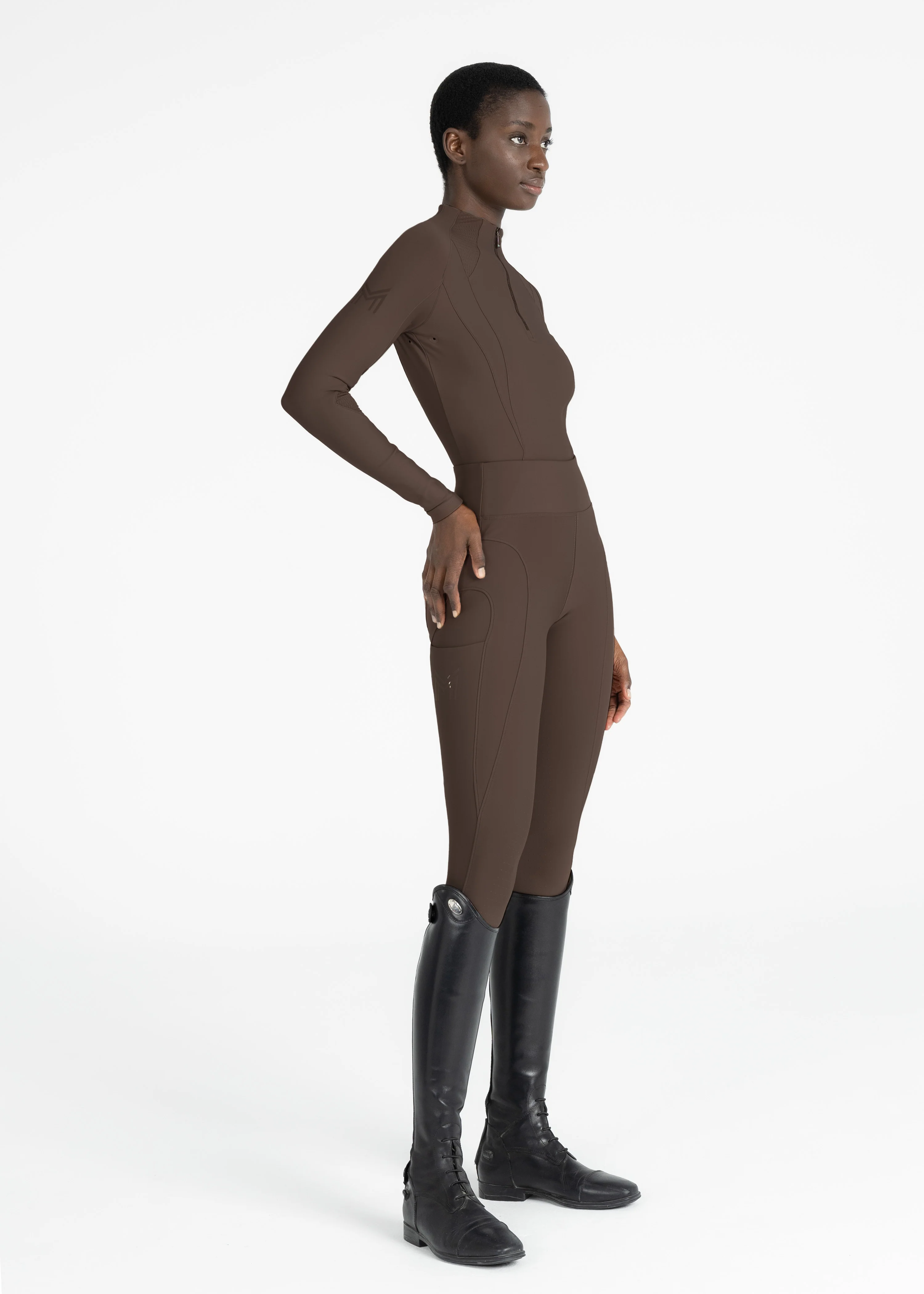 Outline Riding Leggings (Mocha) - Image 9