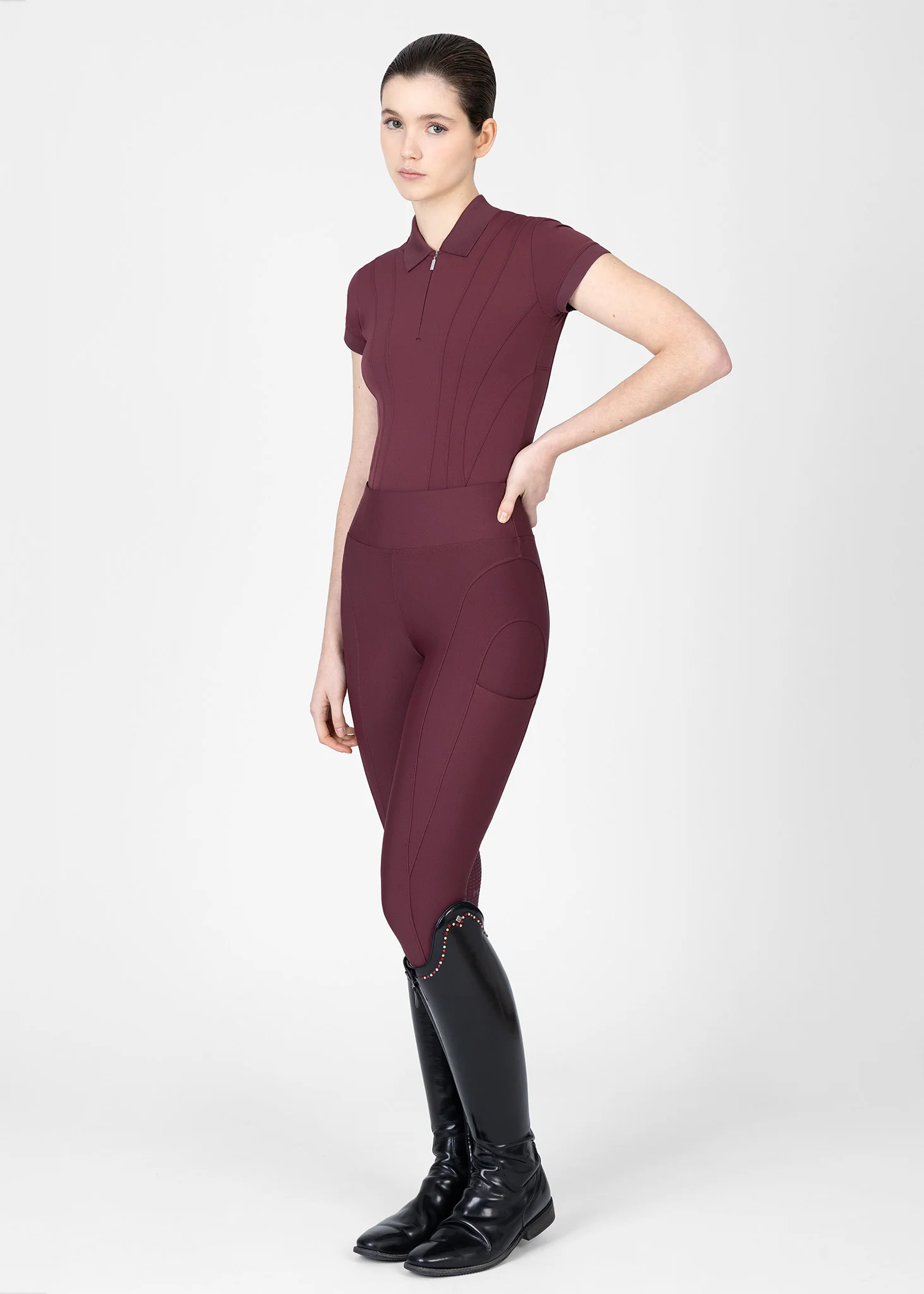 Outline Riding Leggings (Rosewood) - Image 6