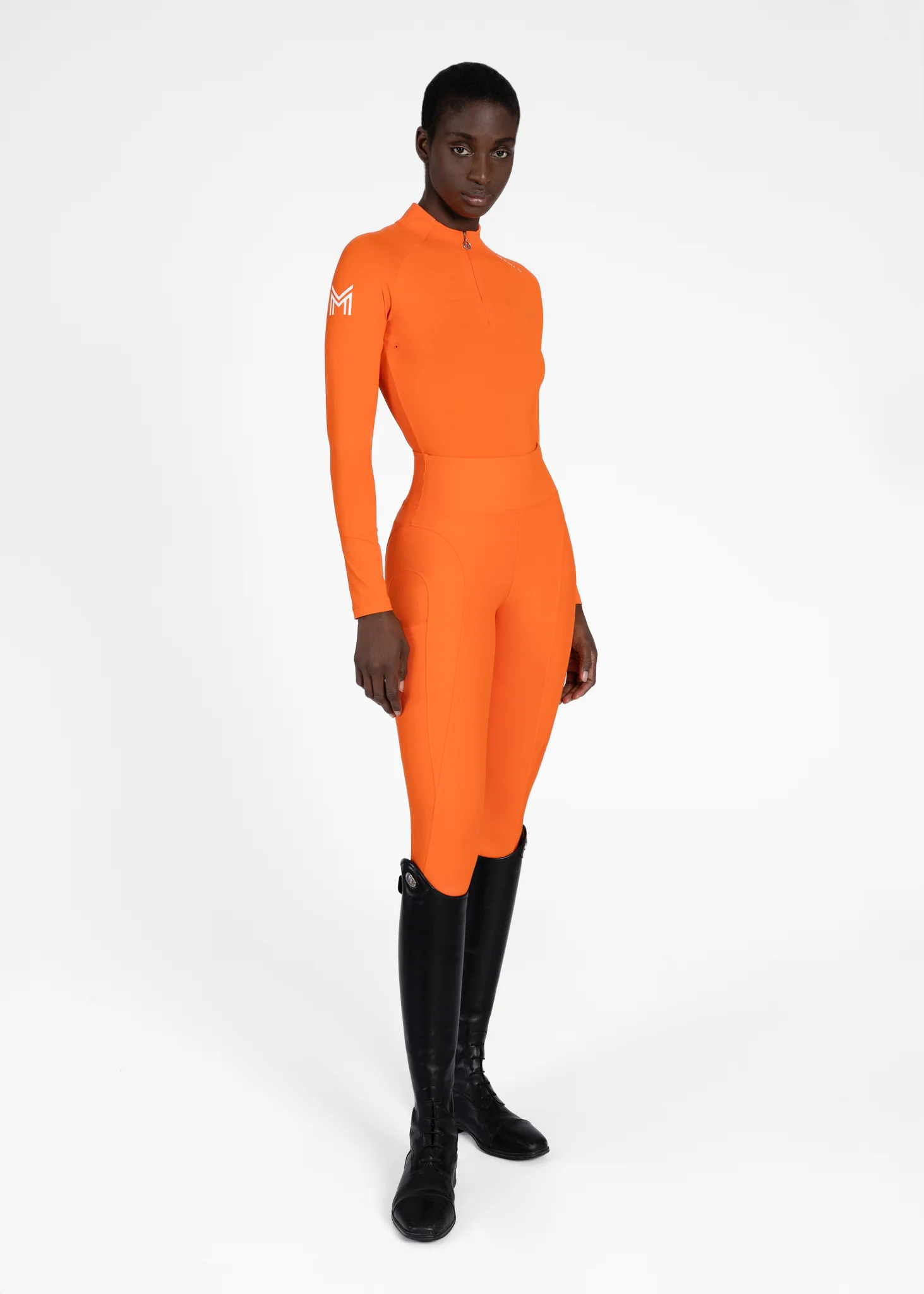 Outline Riding Leggings (Tangerine) - Image 11