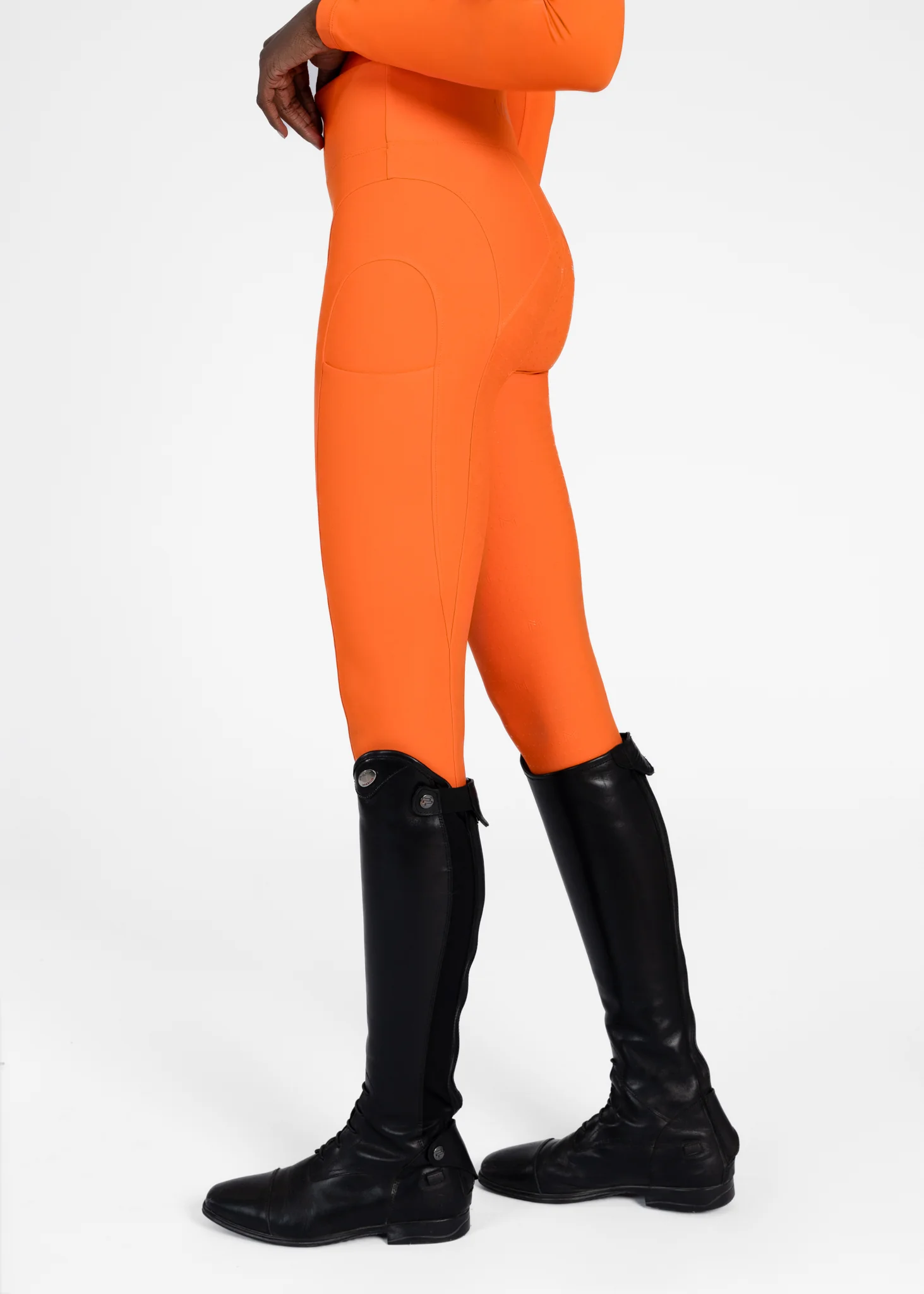 Outline Riding Leggings (Tangerine) - Image 4