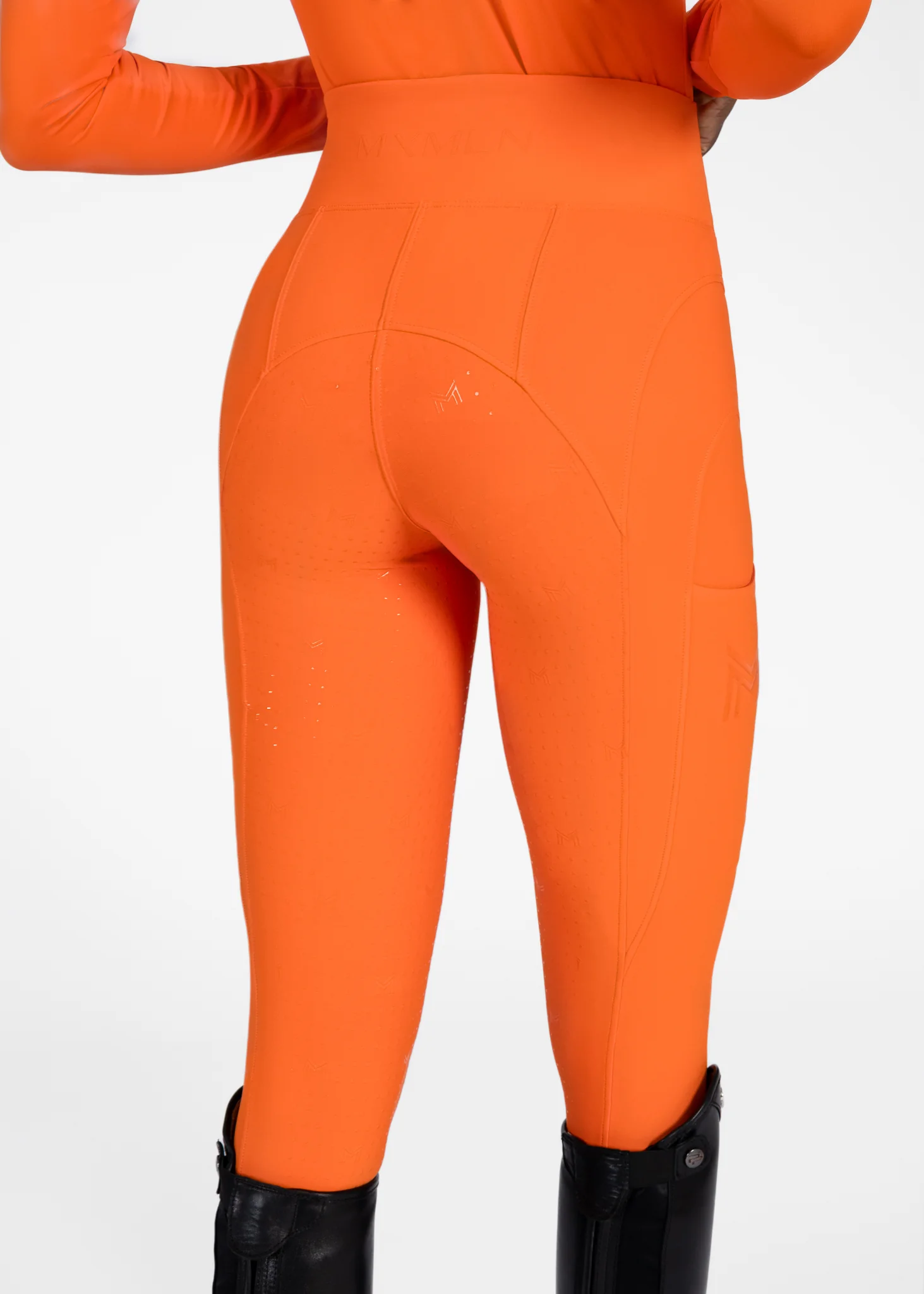 Outline Riding Leggings (Tangerine) - Image 7
