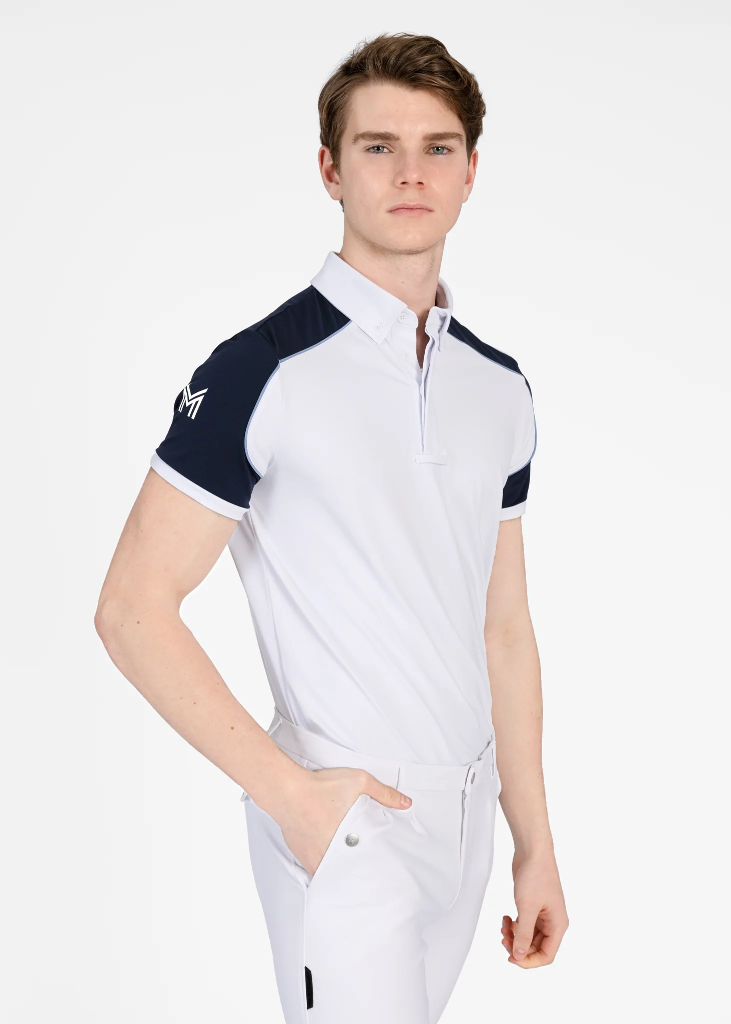 Pivot Competition Shirt (White/Navy) - Image 4