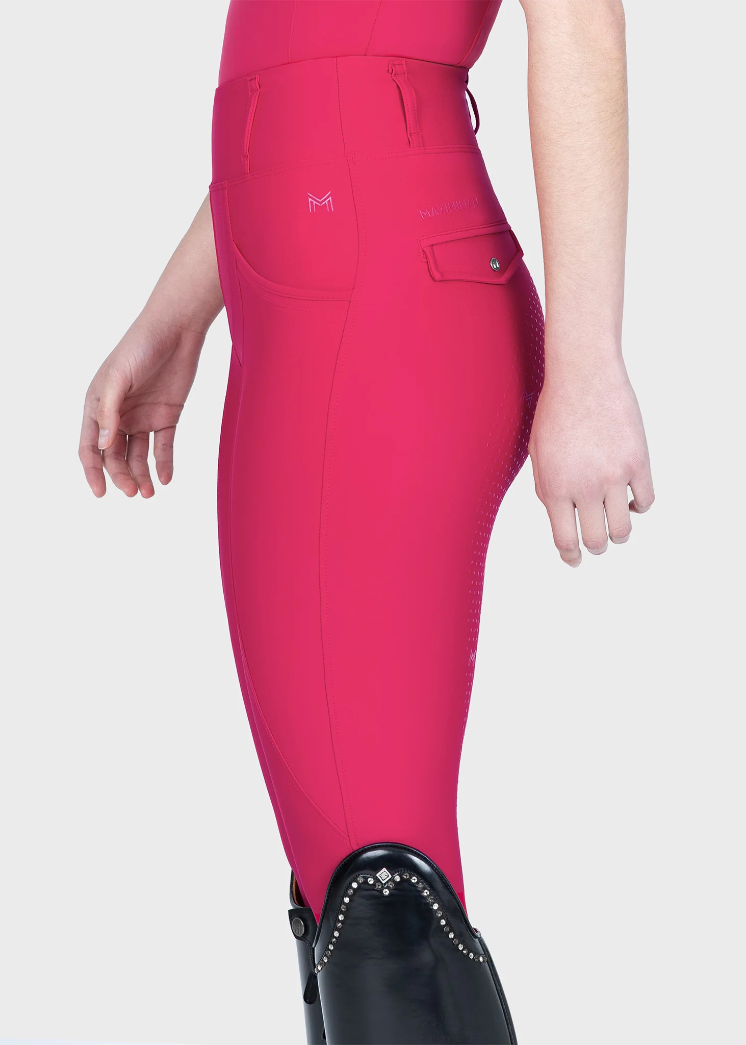Pro Riding Leggings (Cranberry) - Image 3