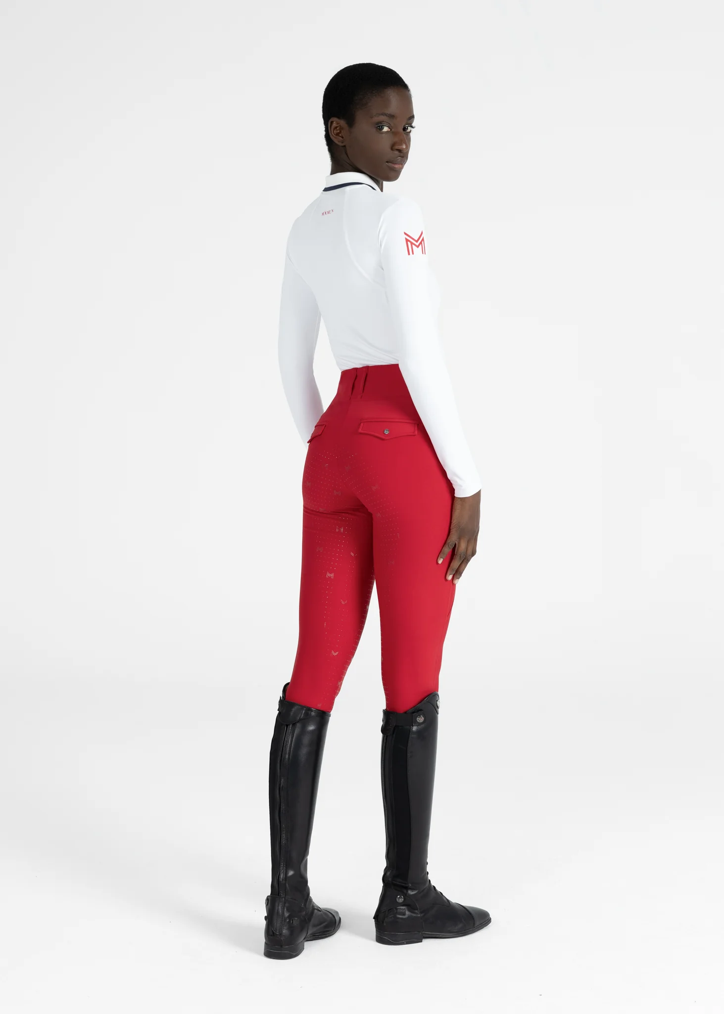 Concept Long Sleeve Polo Shirt (White) - Image 11