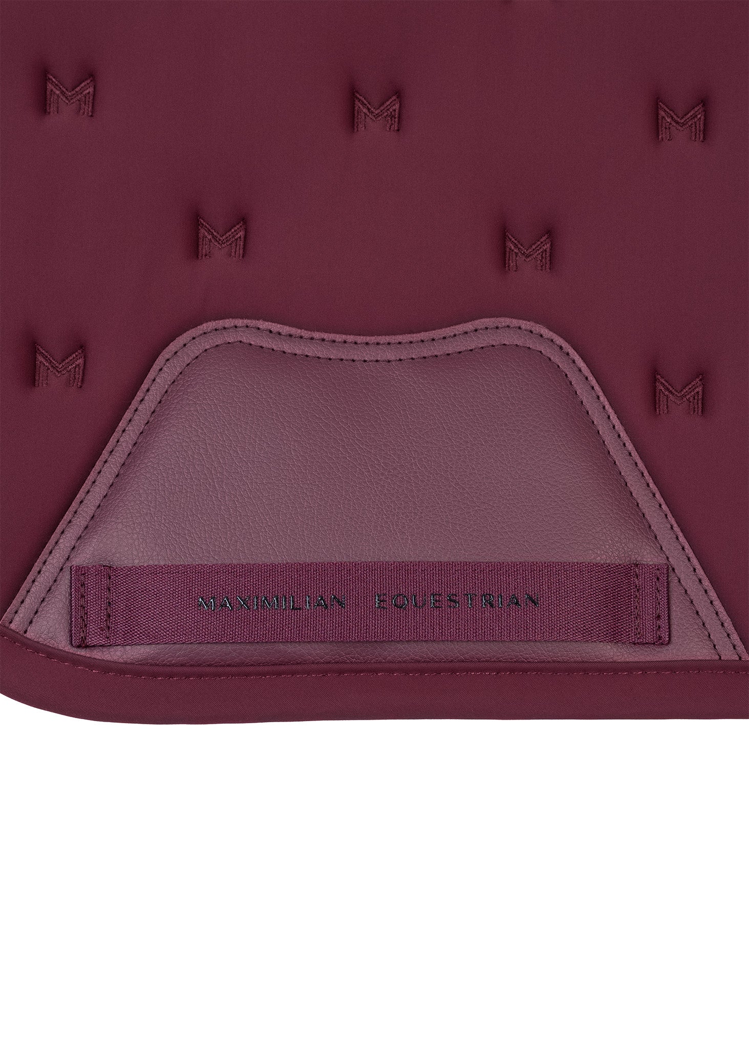 Stamp Jumping Saddle Pad (Burgundy) - Image 3