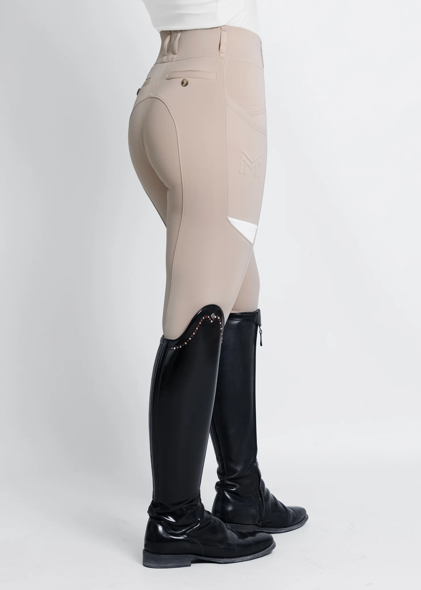 Tech Riding Leggings (Beige) - Image 2