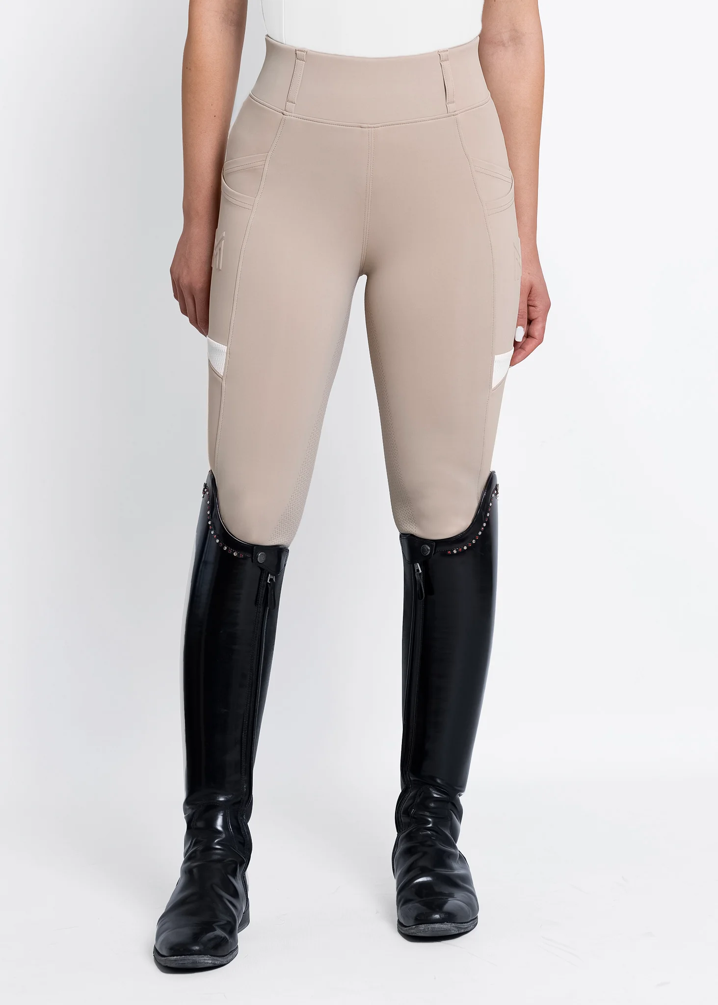 Tech Riding Leggings (Beige) - Image 3