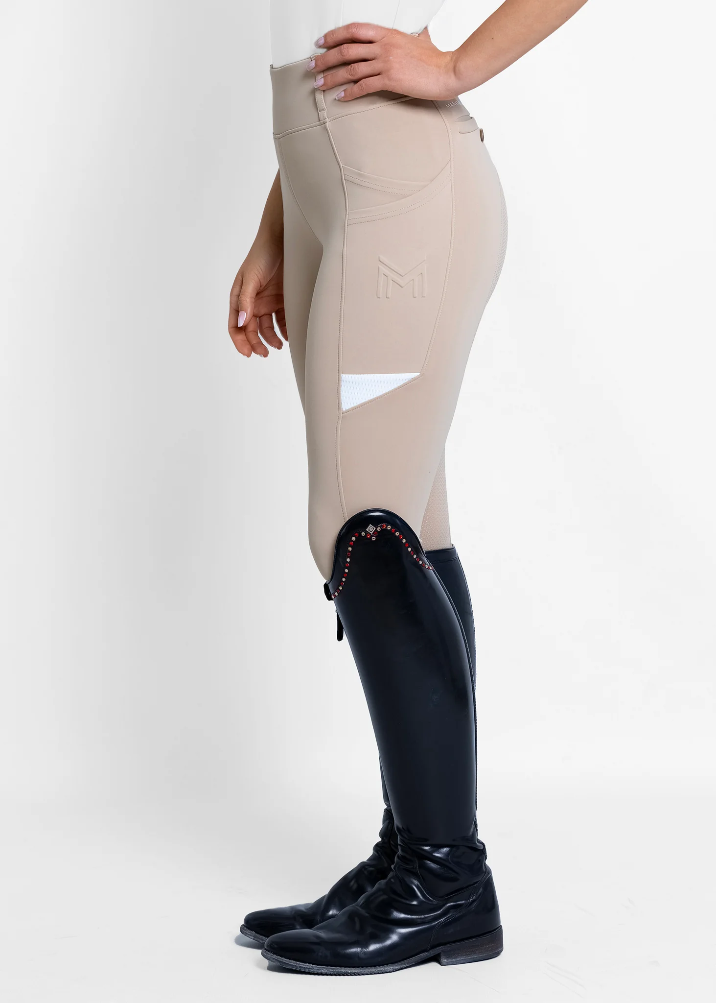 Tech Riding Leggings (Beige) - Image 4