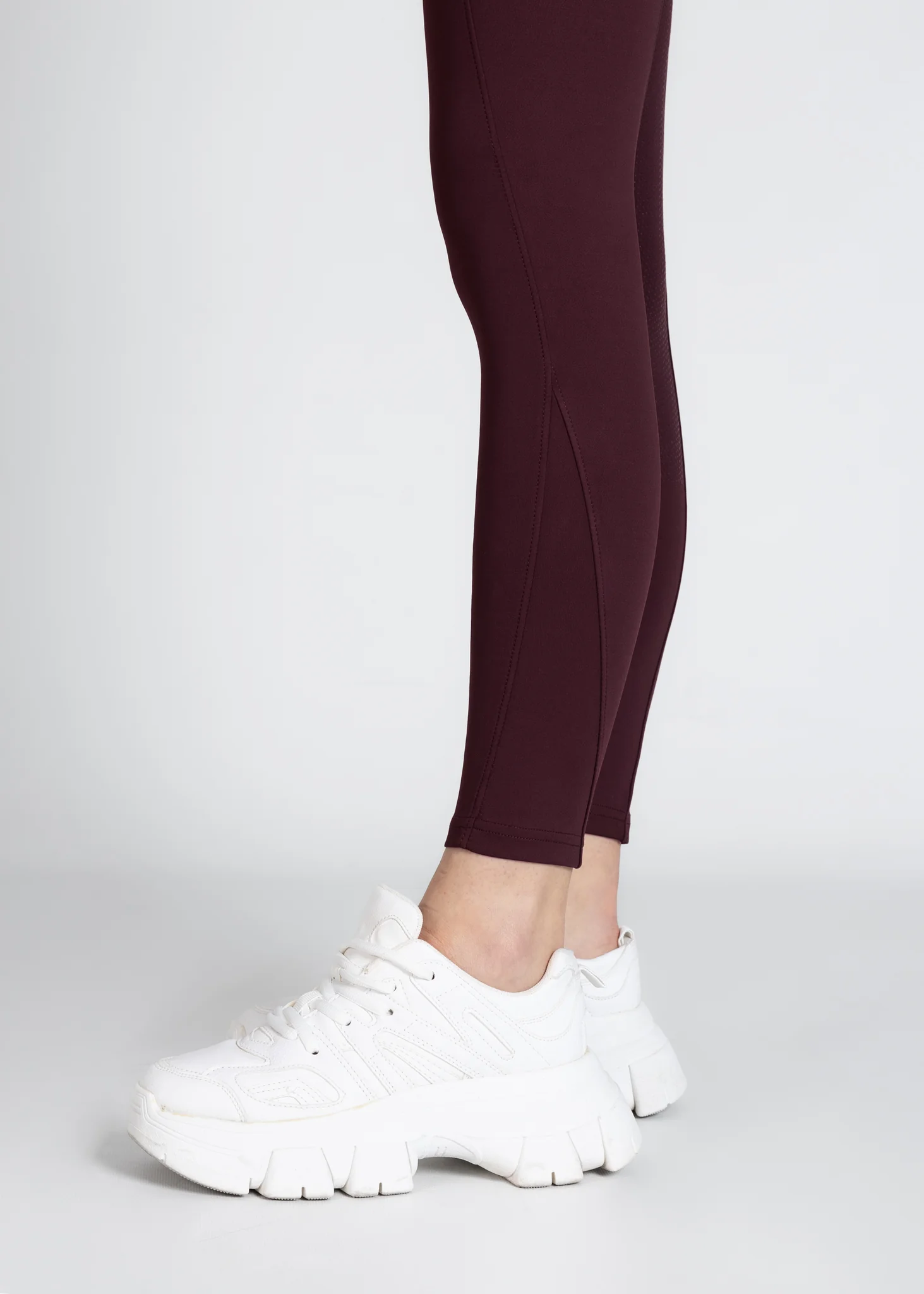 Tech Riding Leggings (Burgundy) - Image 10