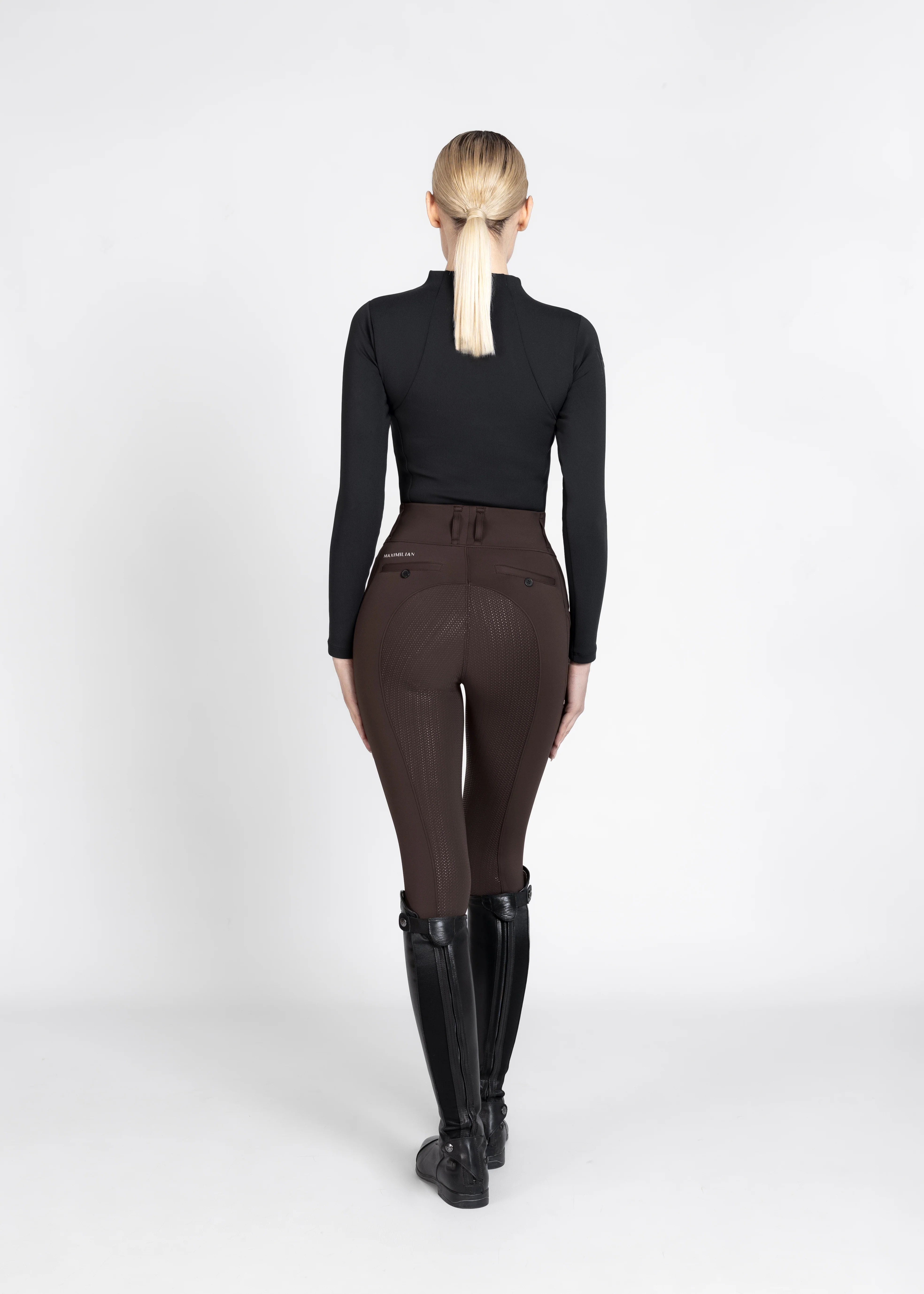 Tech Riding Leggings (Chocolate) - Image 10